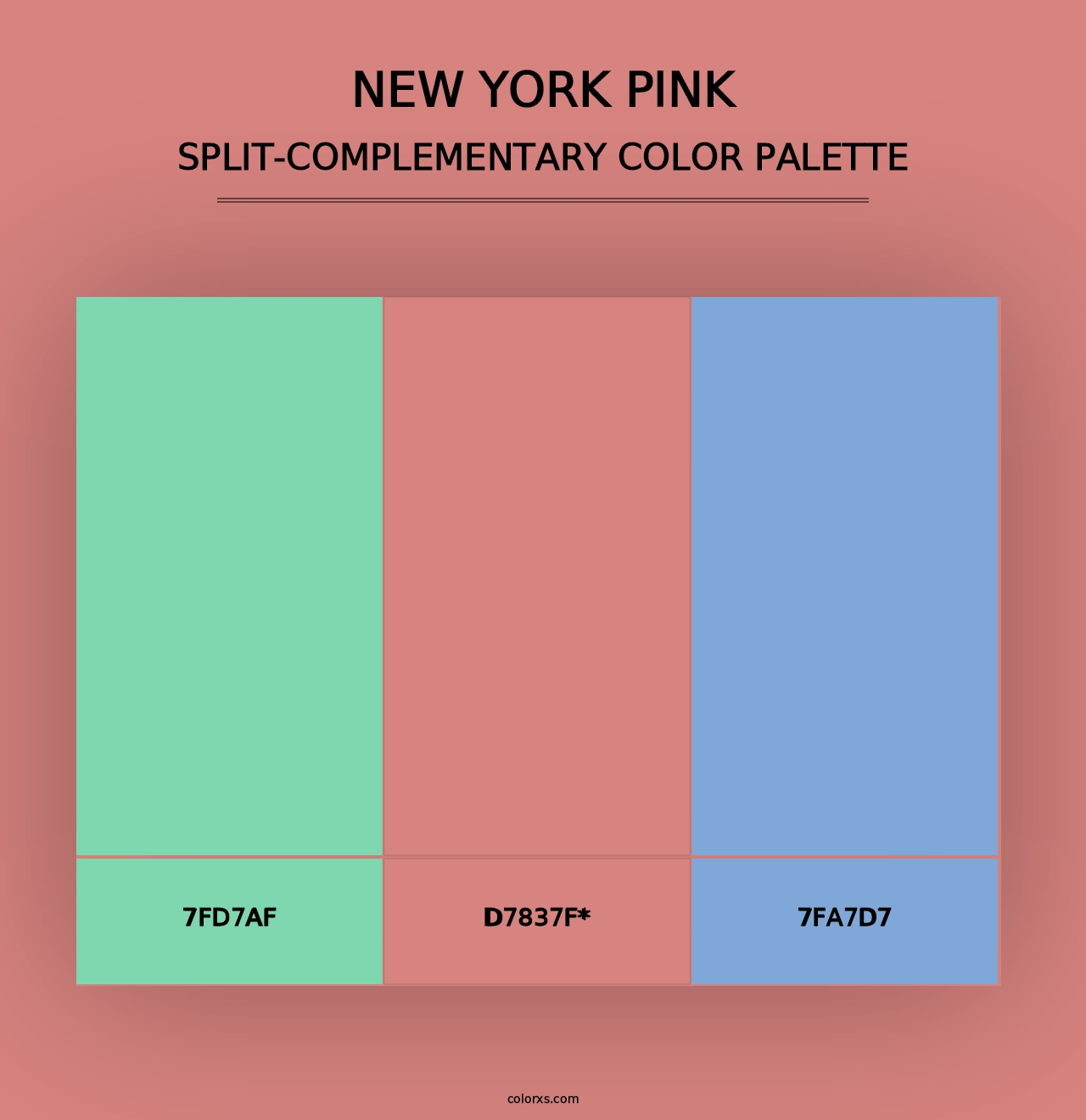 New York Pink - Split-Complementary Color Palette