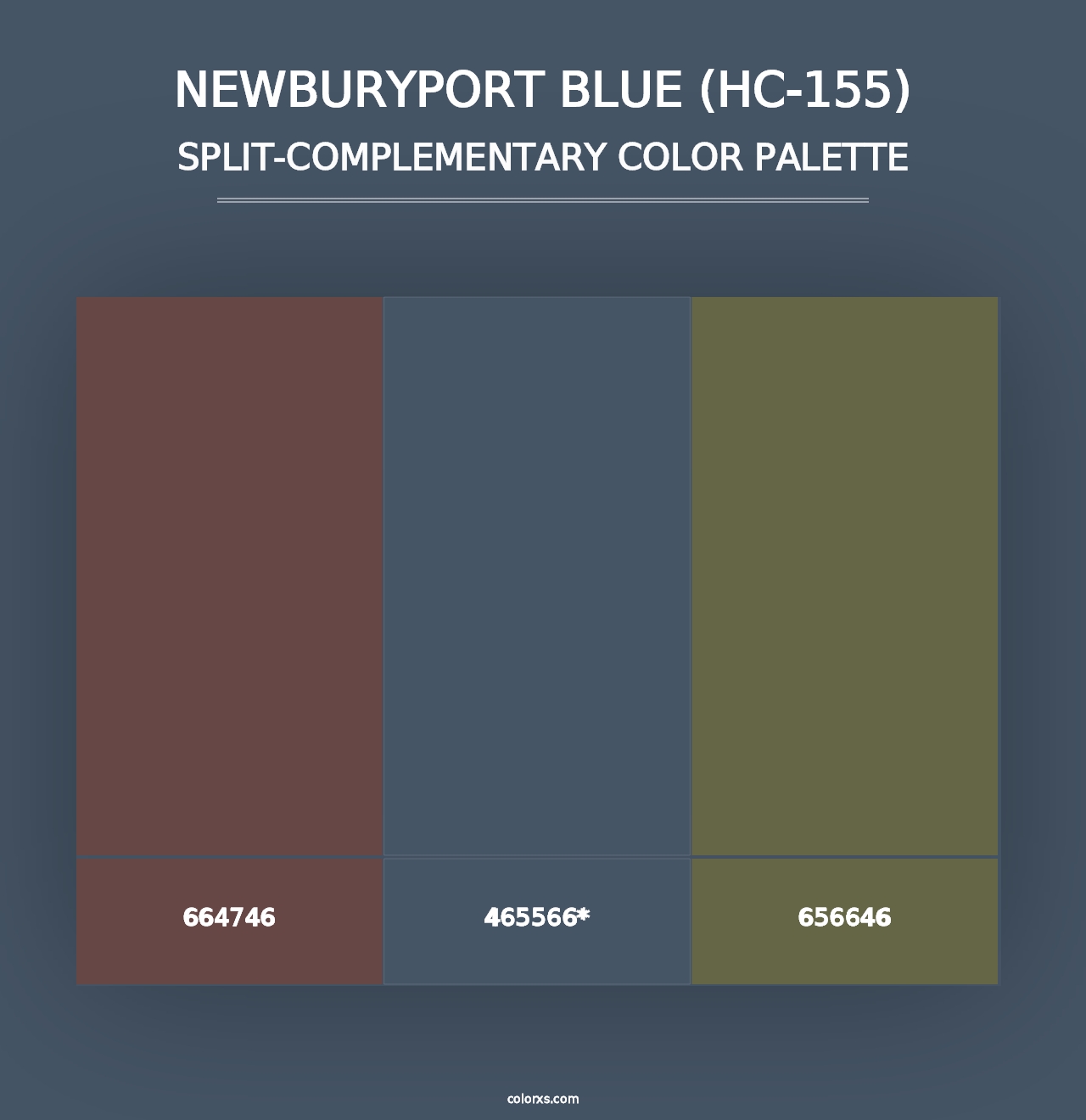 Newburyport Blue (HC-155) - Split-Complementary Color Palette