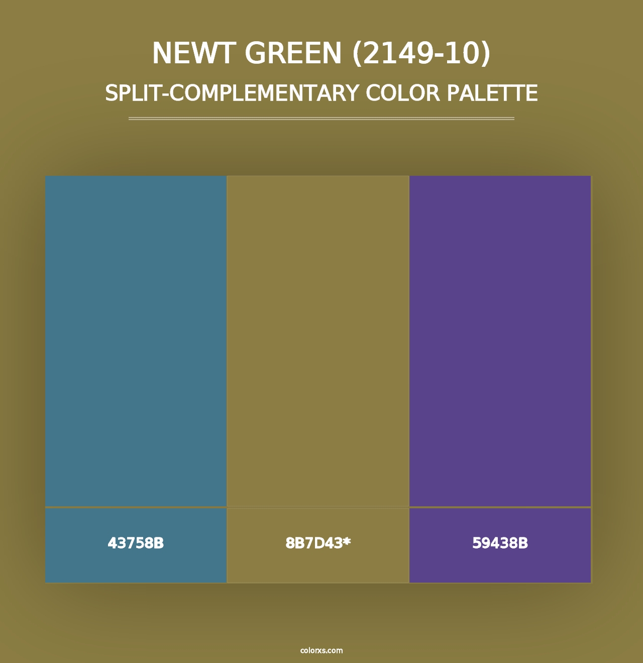 Newt Green (2149-10) - Split-Complementary Color Palette