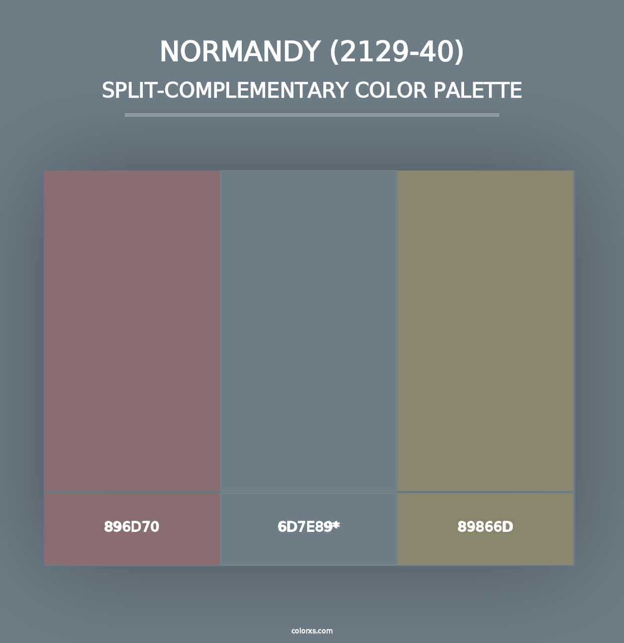 Normandy (2129-40) - Split-Complementary Color Palette