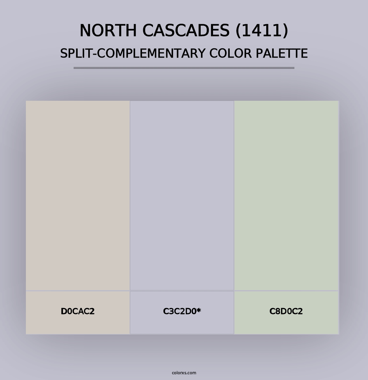 North Cascades (1411) - Split-Complementary Color Palette