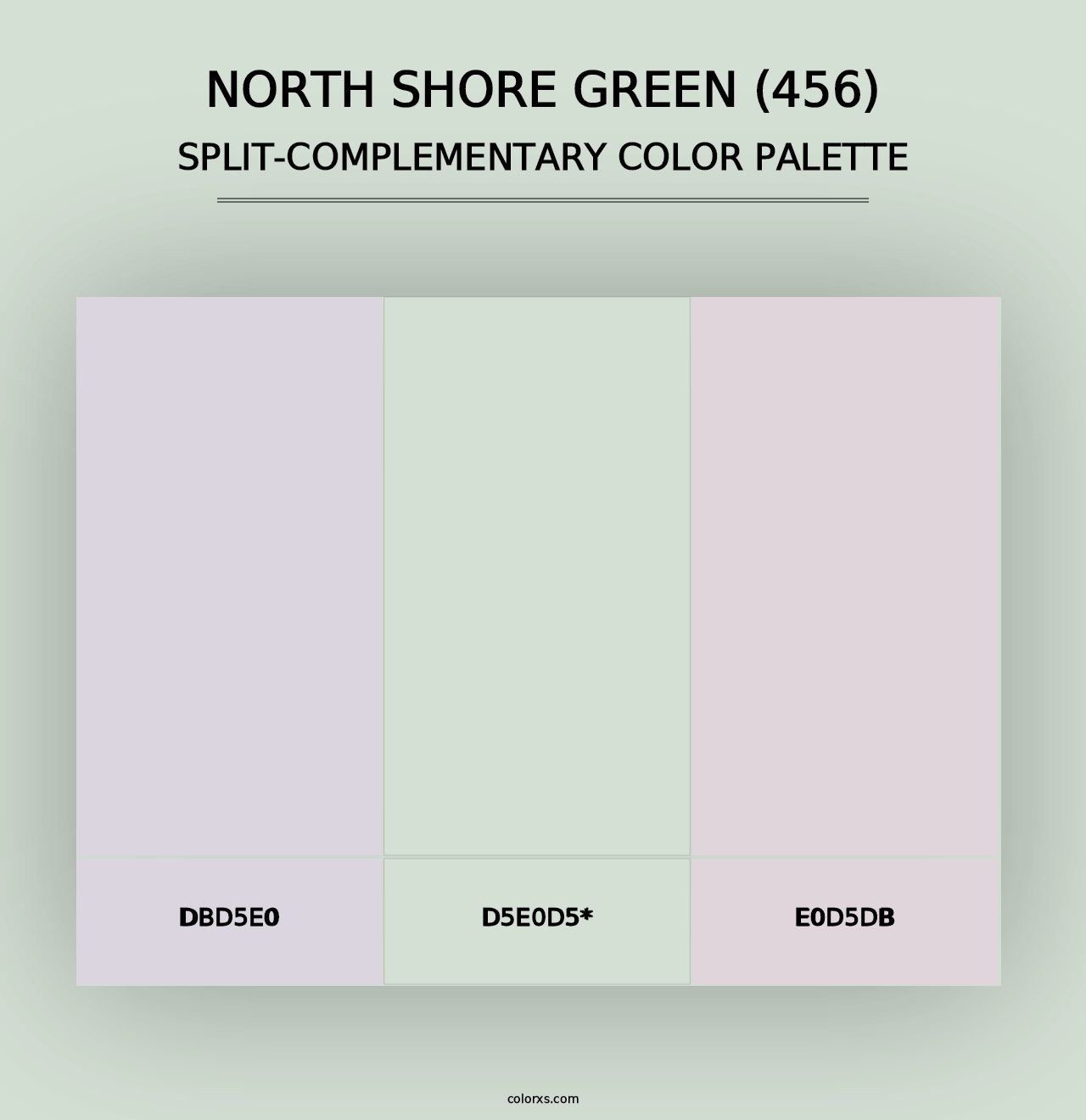 North Shore Green (456) - Split-Complementary Color Palette