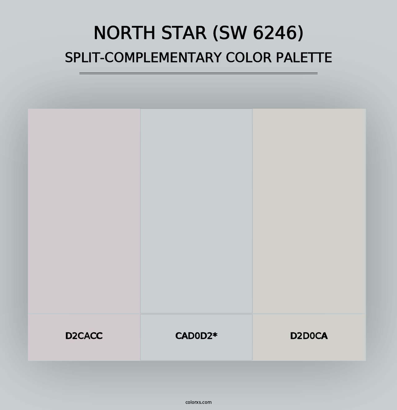 North Star (SW 6246) - Split-Complementary Color Palette