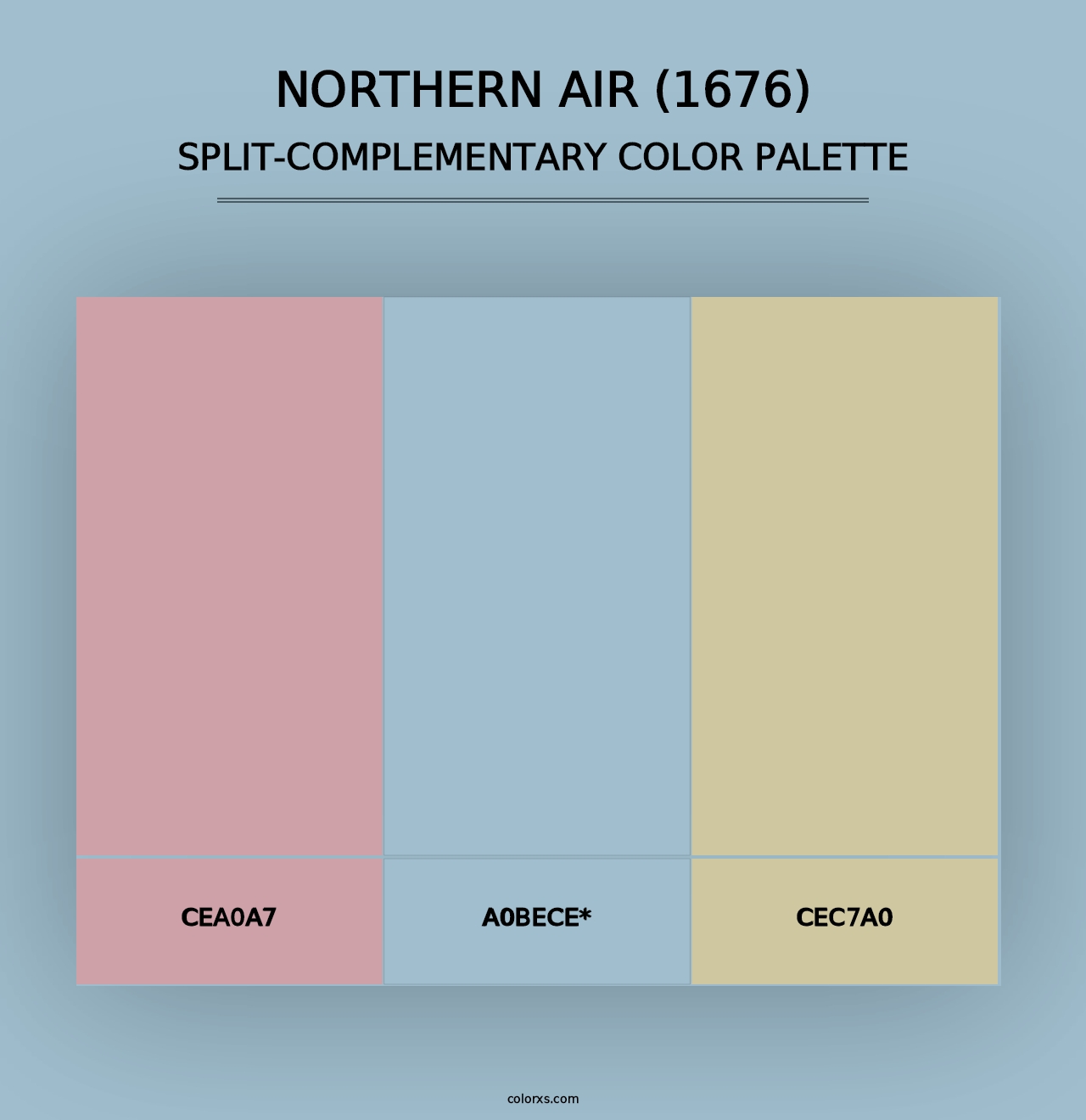 Northern Air (1676) - Split-Complementary Color Palette