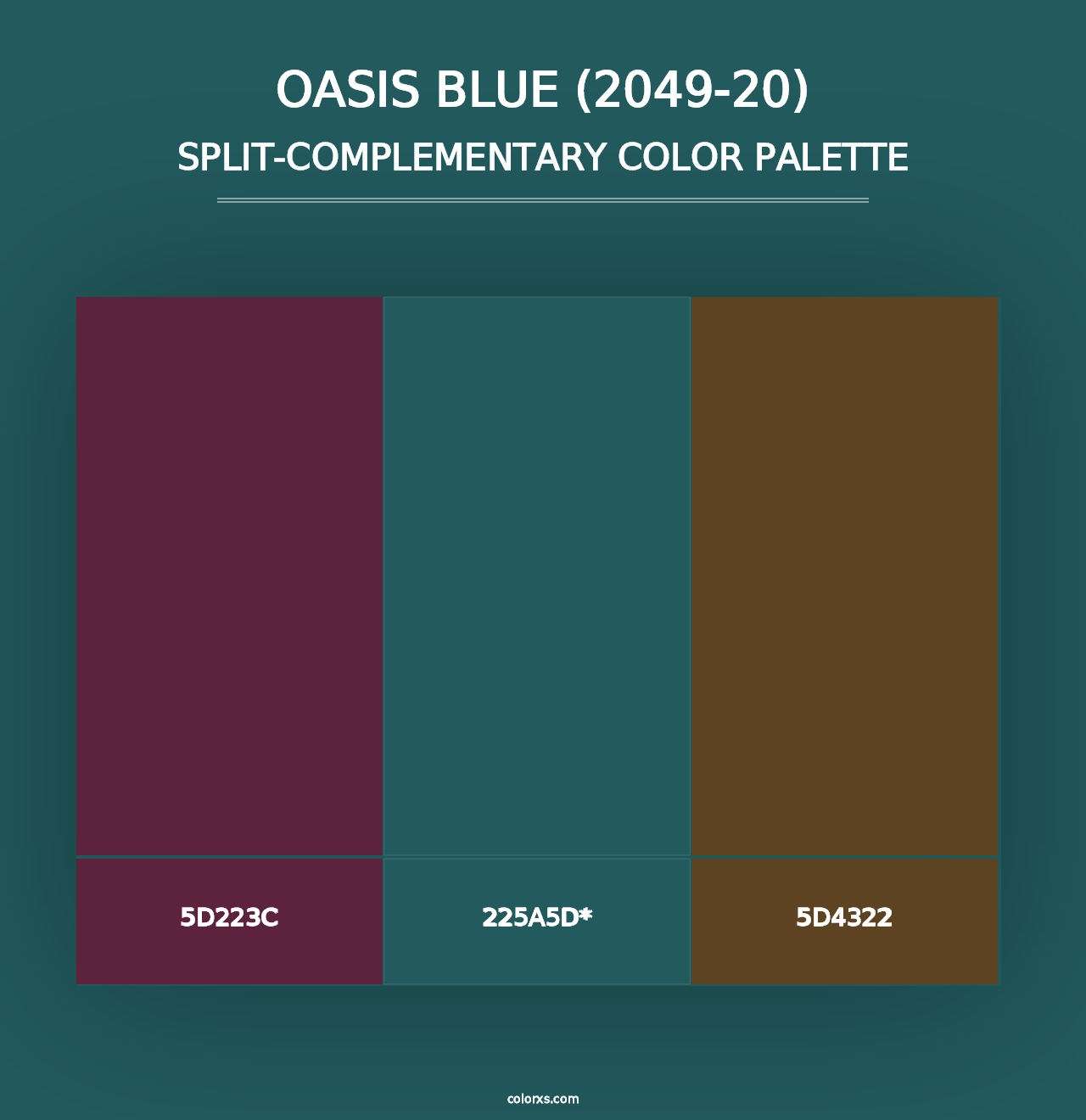 Oasis Blue (2049-20) - Split-Complementary Color Palette