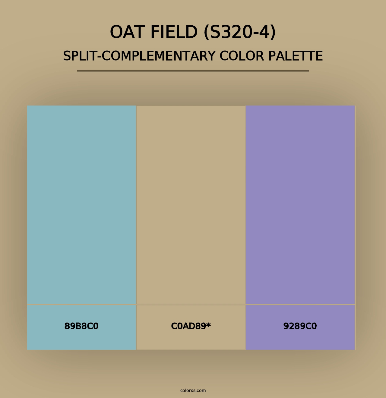 Oat Field (S320-4) - Split-Complementary Color Palette