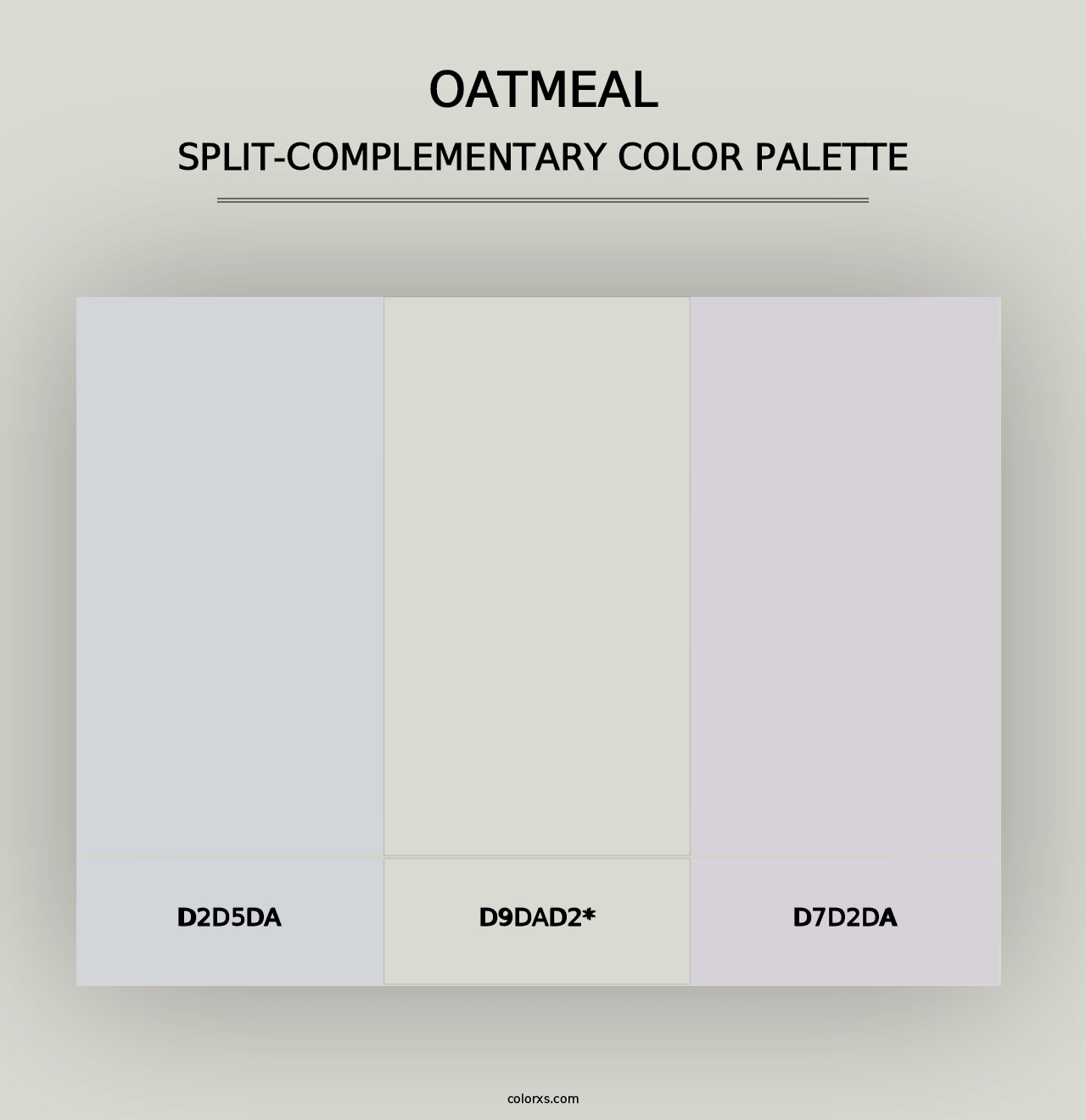 Oatmeal - Split-Complementary Color Palette