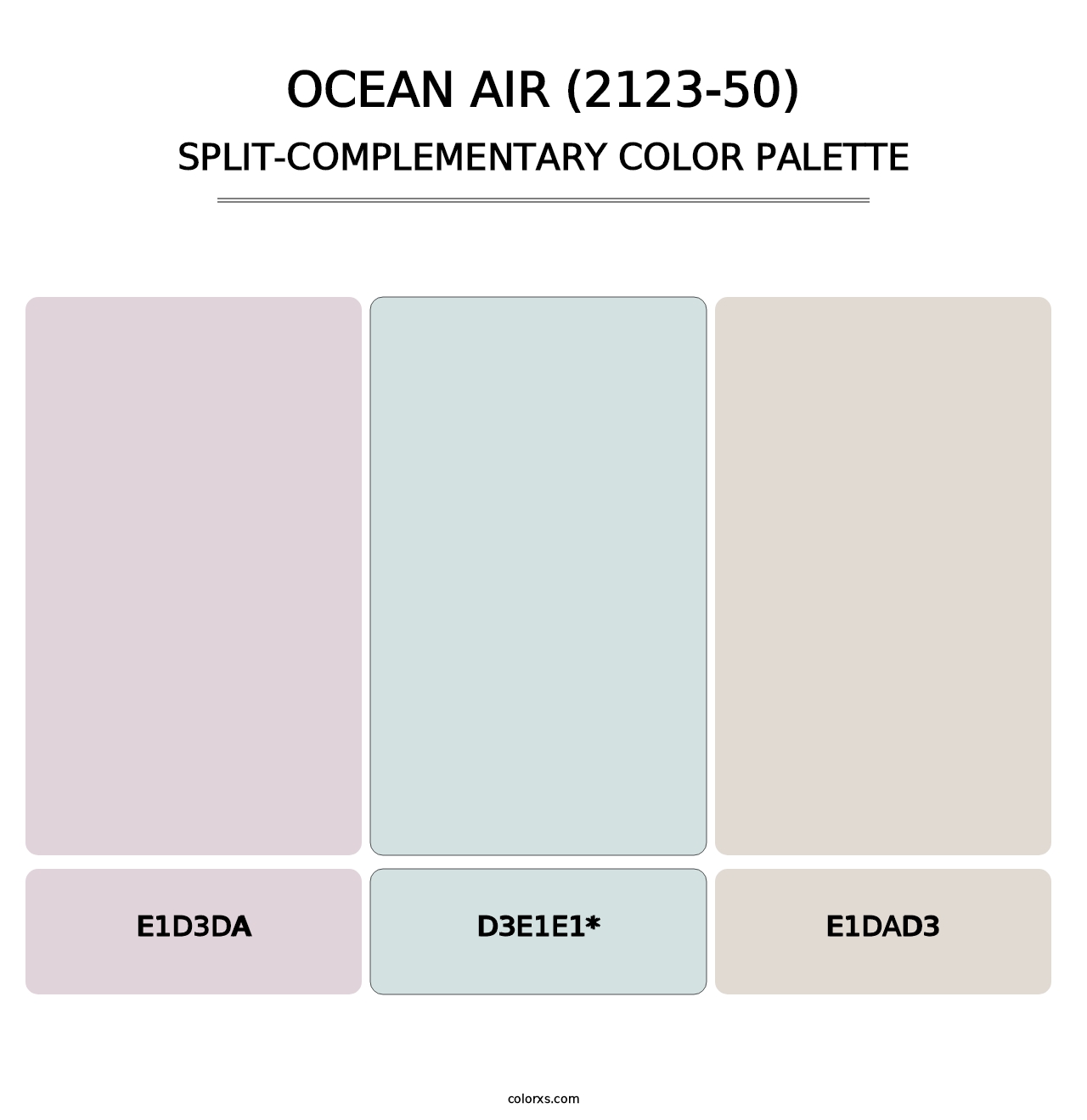 Ocean Air (2123-50) - Split-Complementary Color Palette