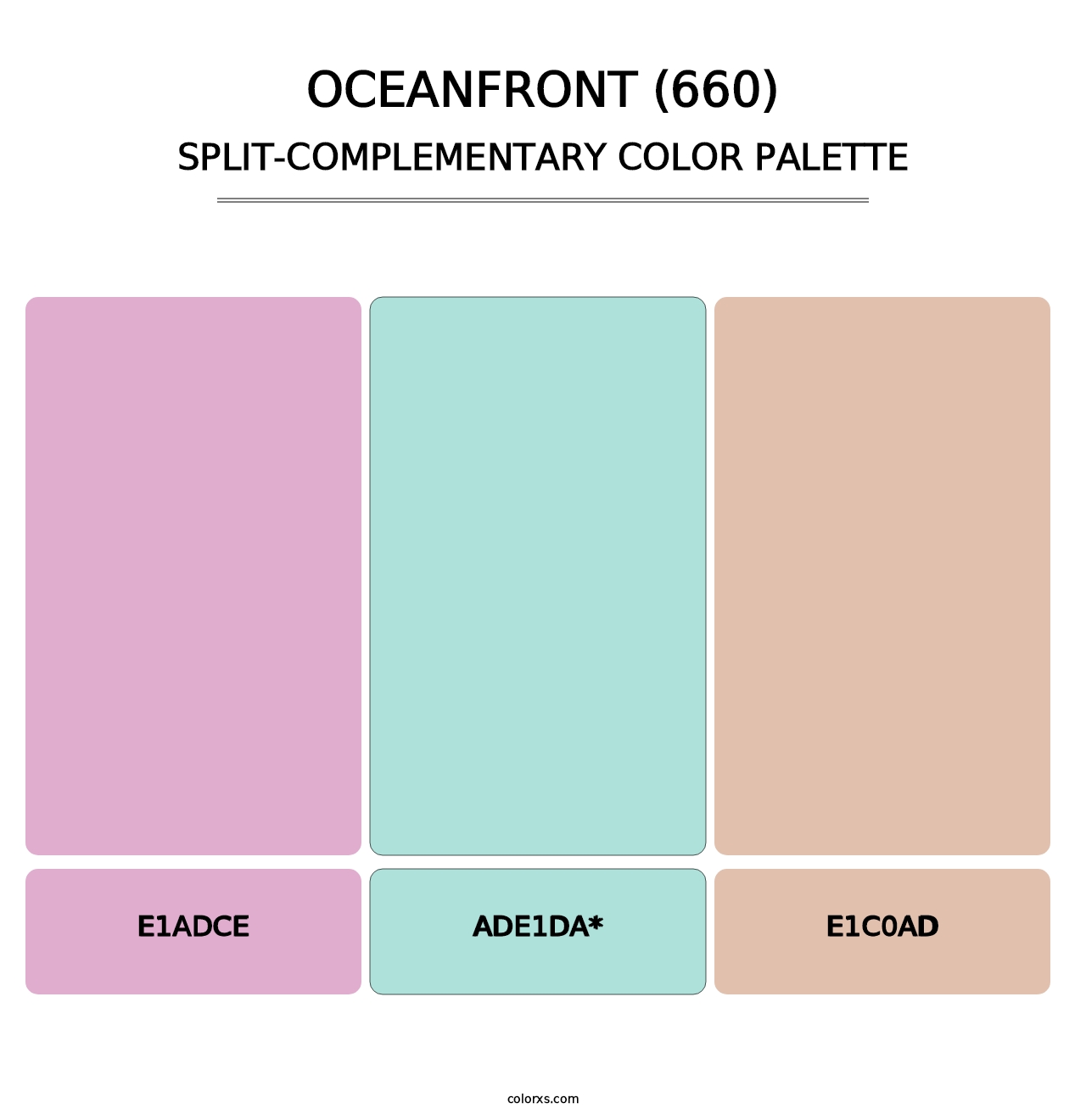 Oceanfront (660) - Split-Complementary Color Palette