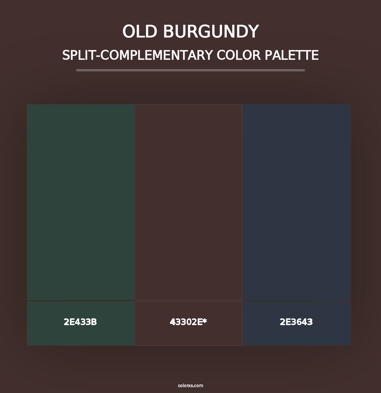 Old Burgundy - Split-Complementary Color Palette