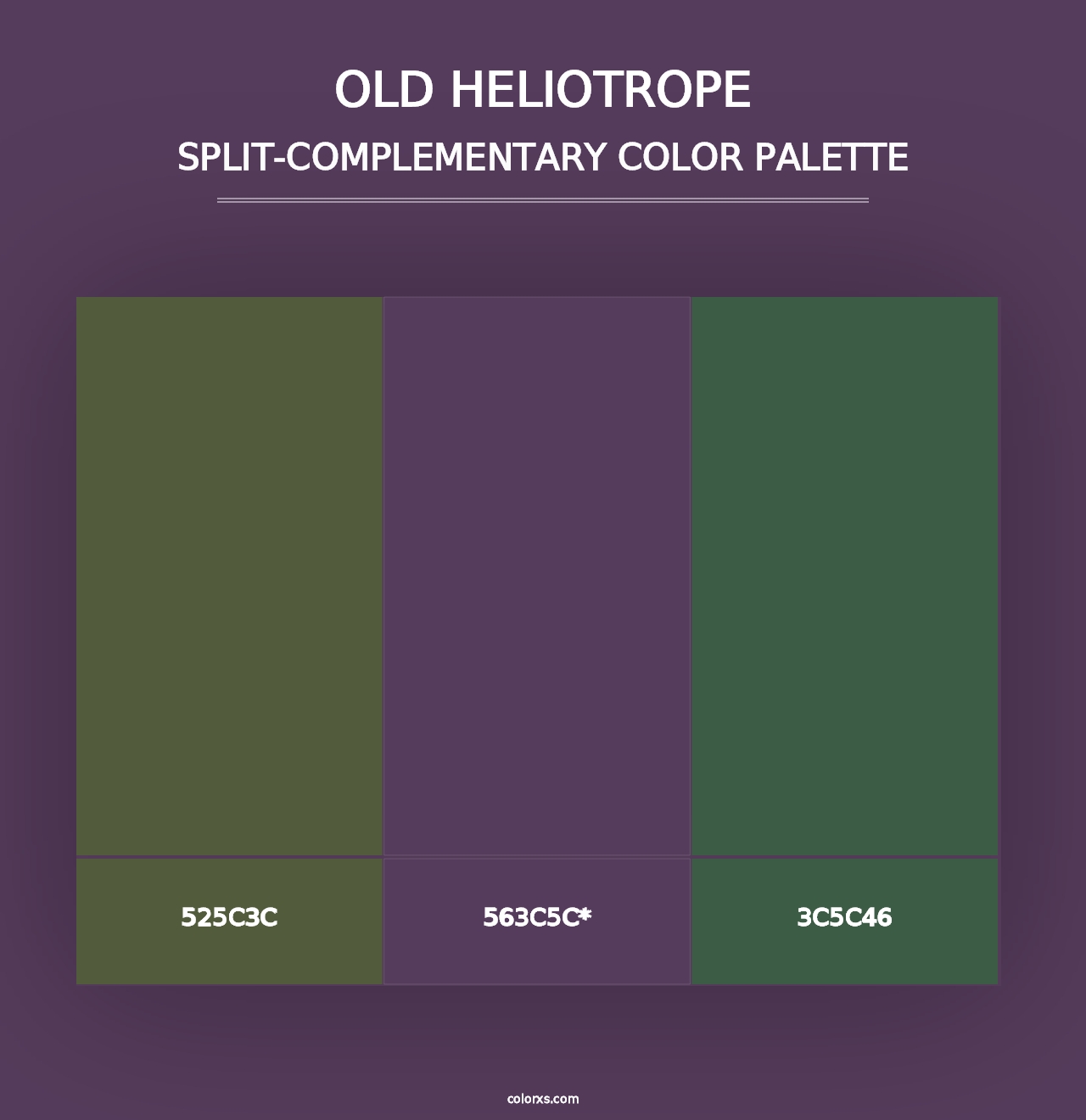 Old Heliotrope - Split-Complementary Color Palette