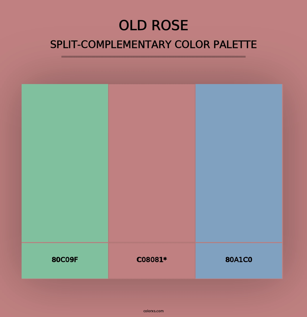 Old Rose - Split-Complementary Color Palette