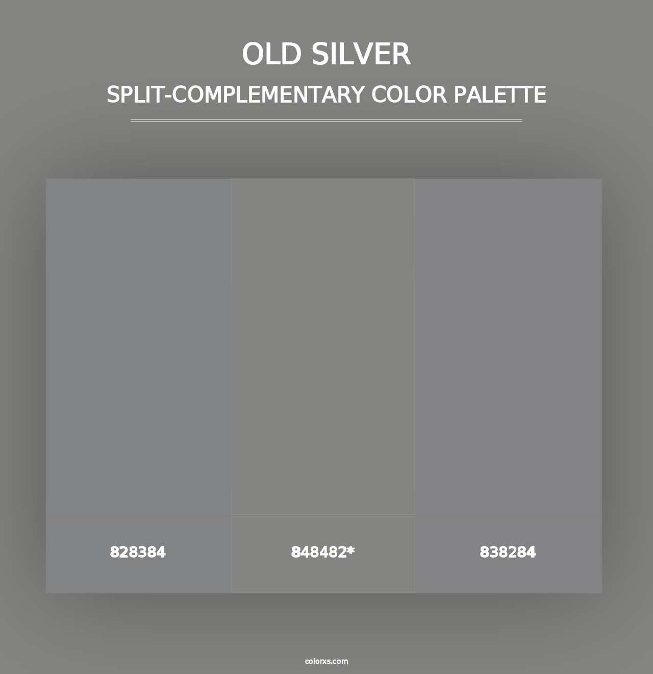 Old Silver - Split-Complementary Color Palette