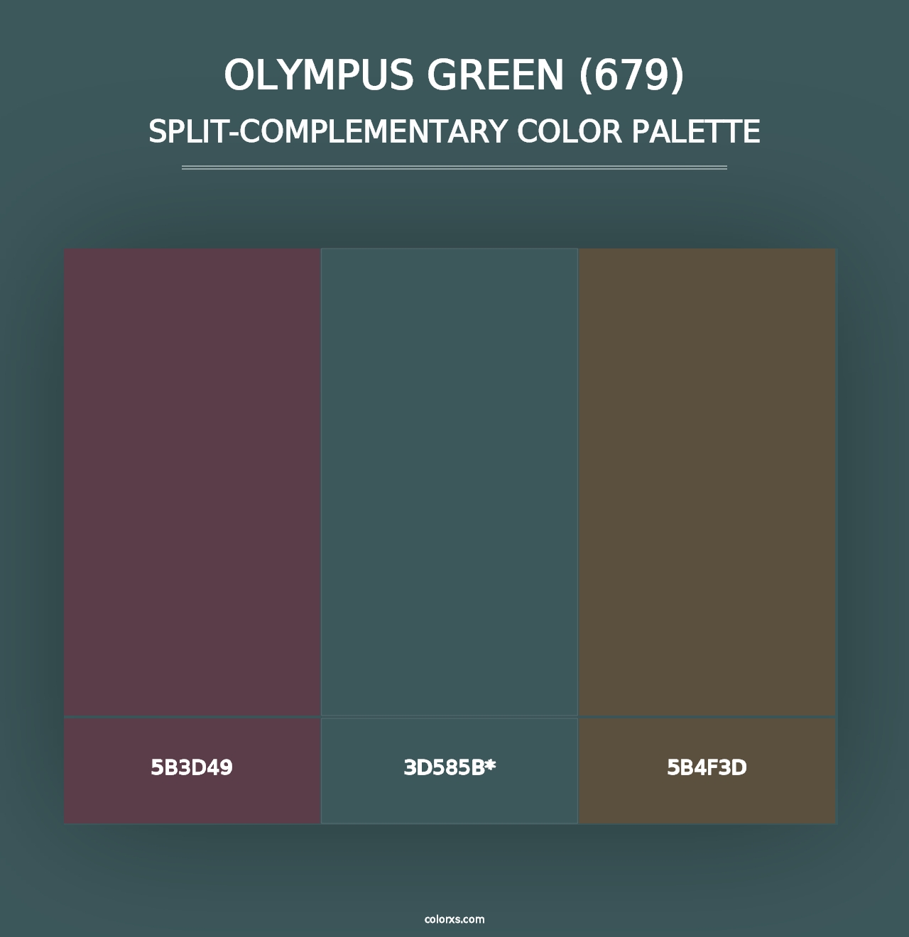 Olympus Green (679) - Split-Complementary Color Palette