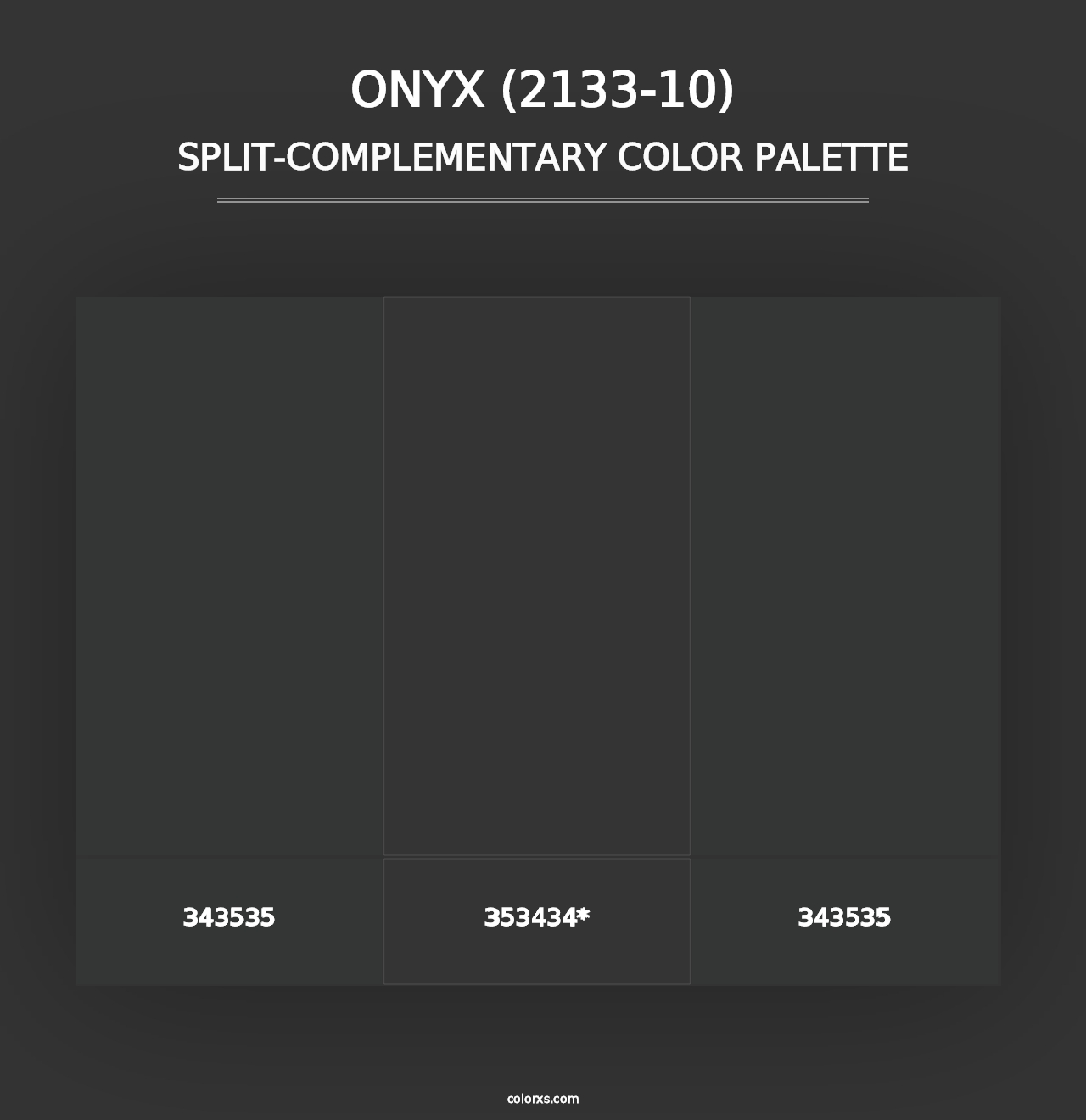 Onyx (2133-10) - Split-Complementary Color Palette