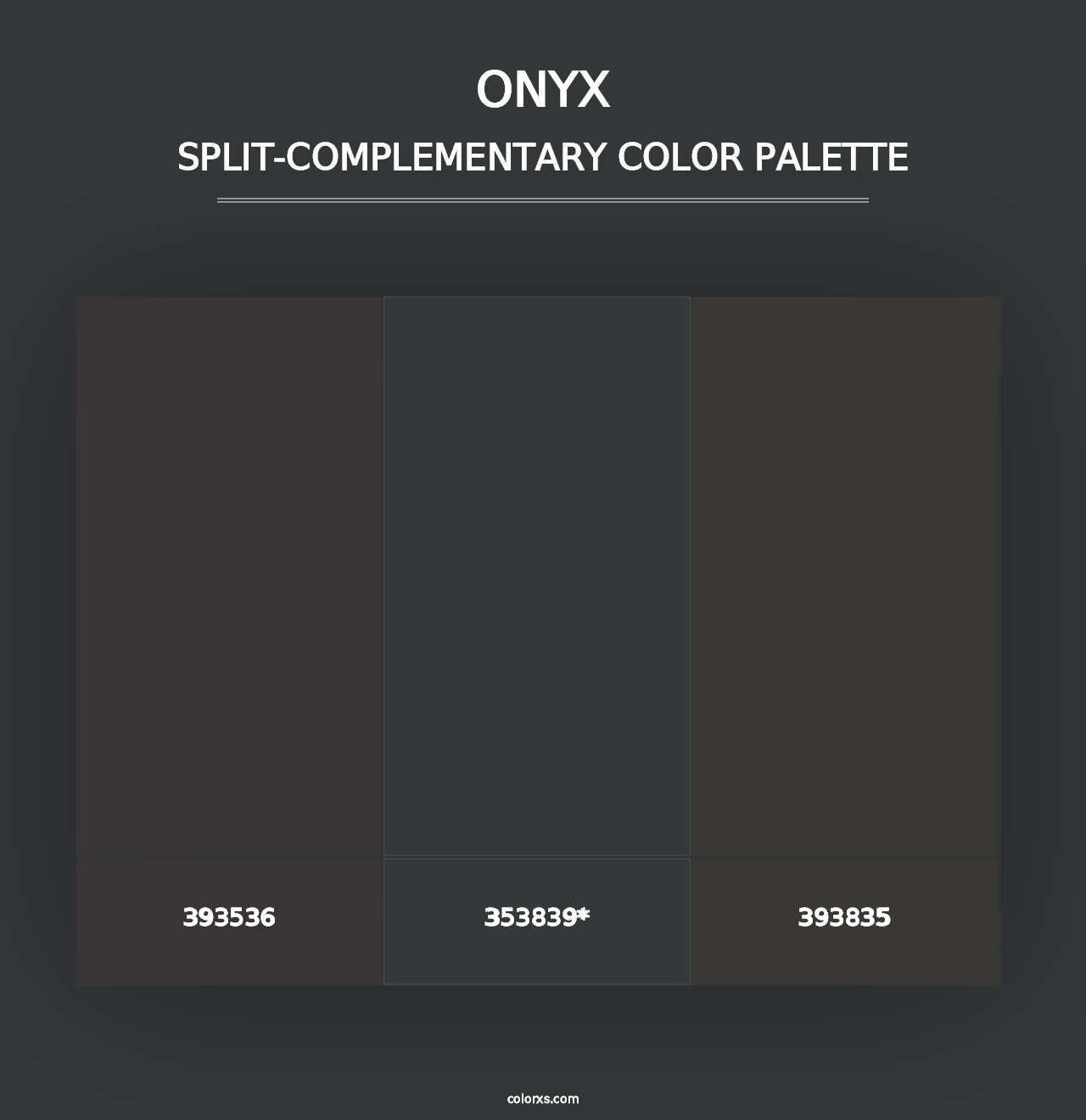 Onyx - Split-Complementary Color Palette