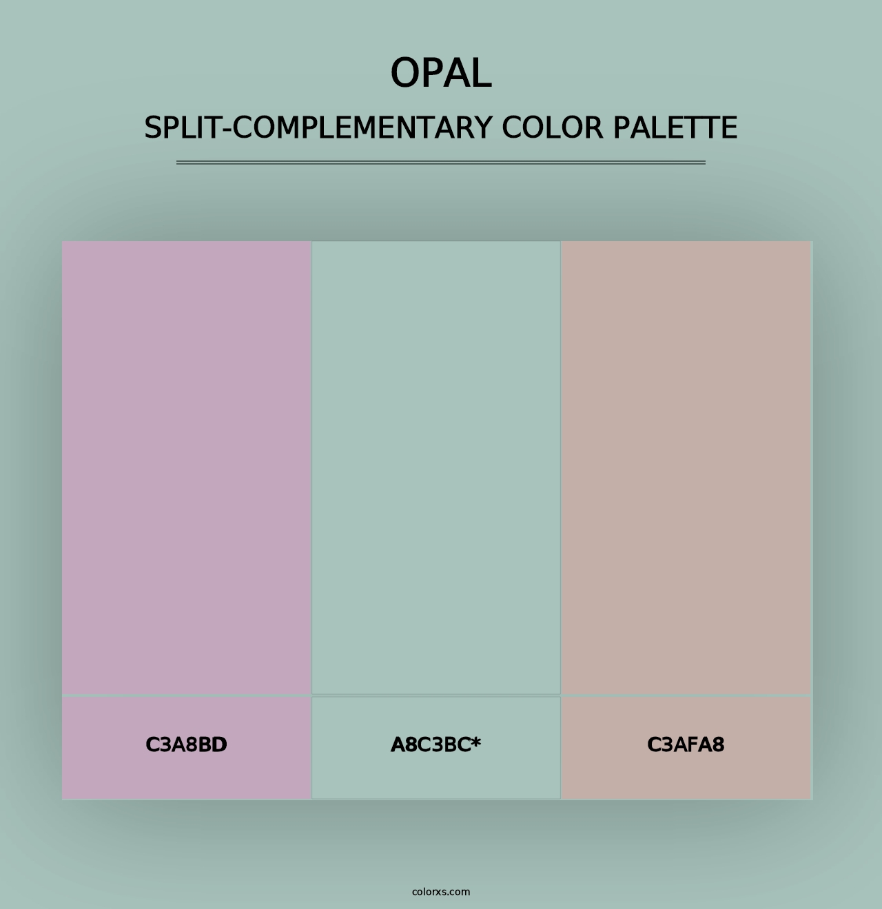 Opal - Split-Complementary Color Palette