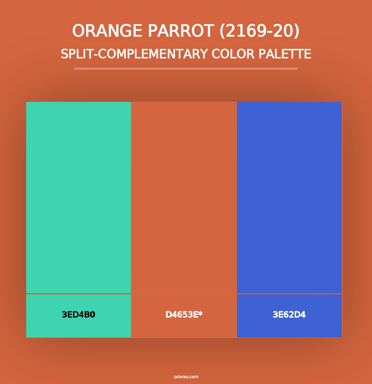 Orange Parrot (2169-20) - Split-Complementary Color Palette