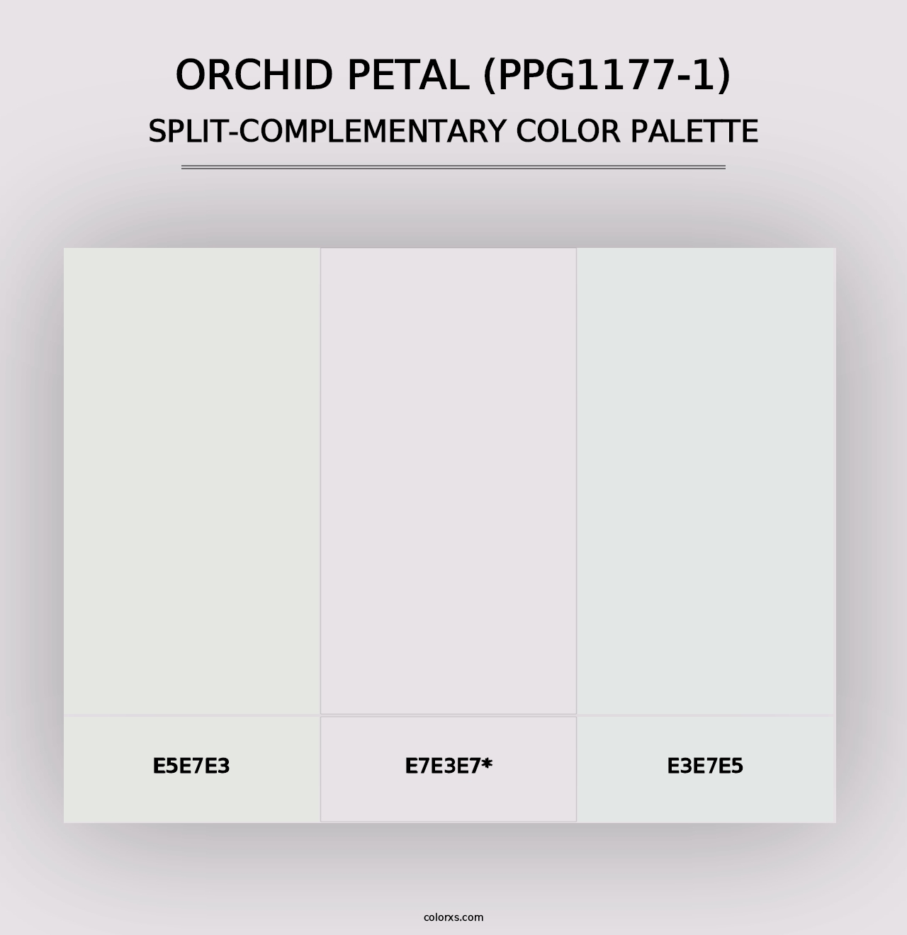 Orchid Petal (PPG1177-1) - Split-Complementary Color Palette