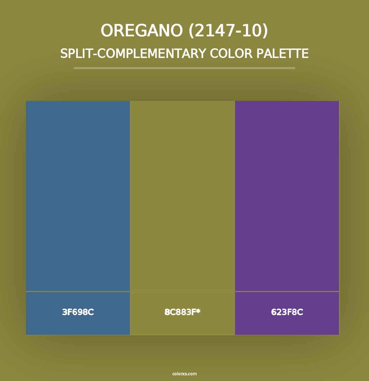 Oregano (2147-10) - Split-Complementary Color Palette