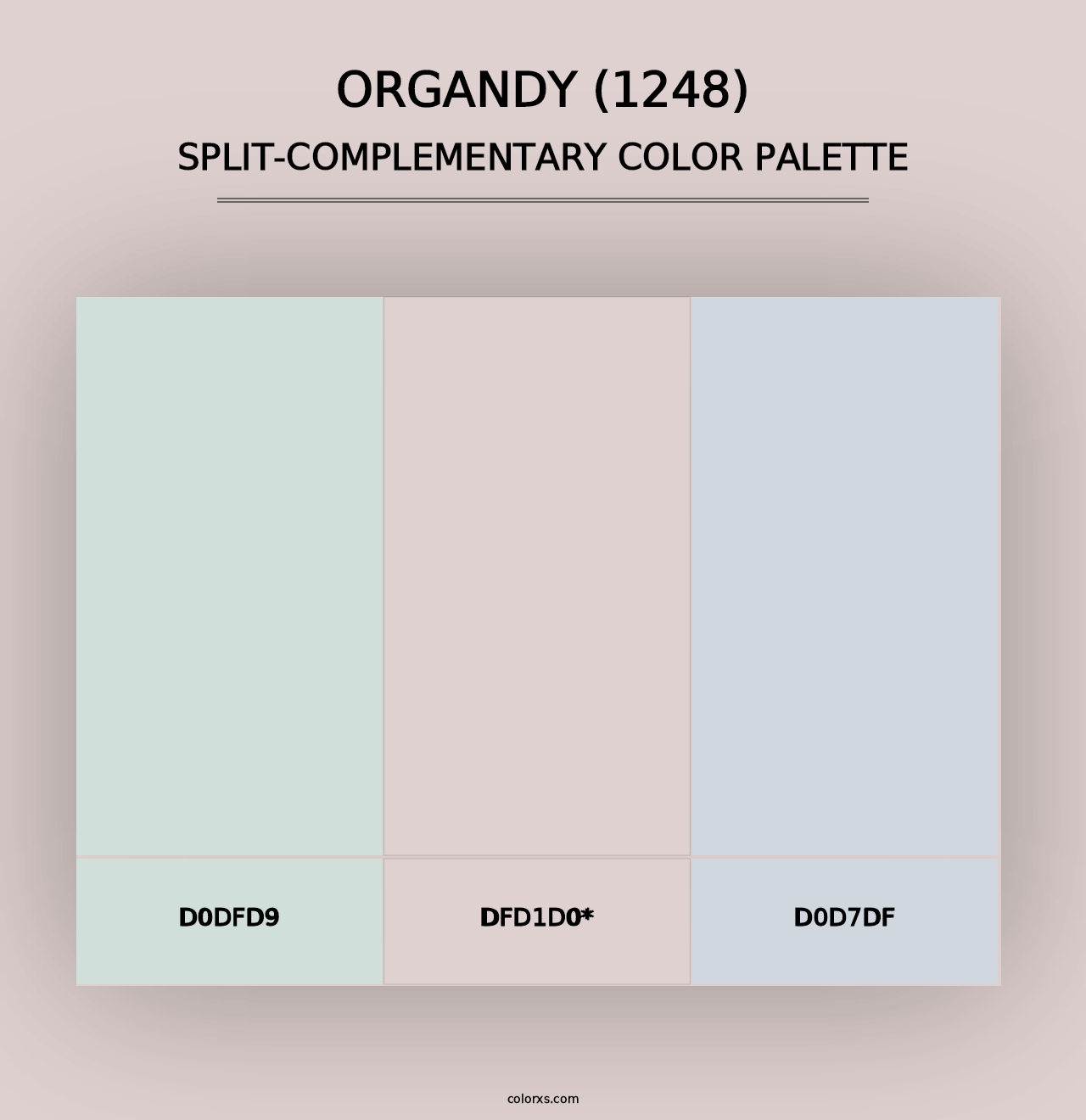 Organdy (1248) - Split-Complementary Color Palette