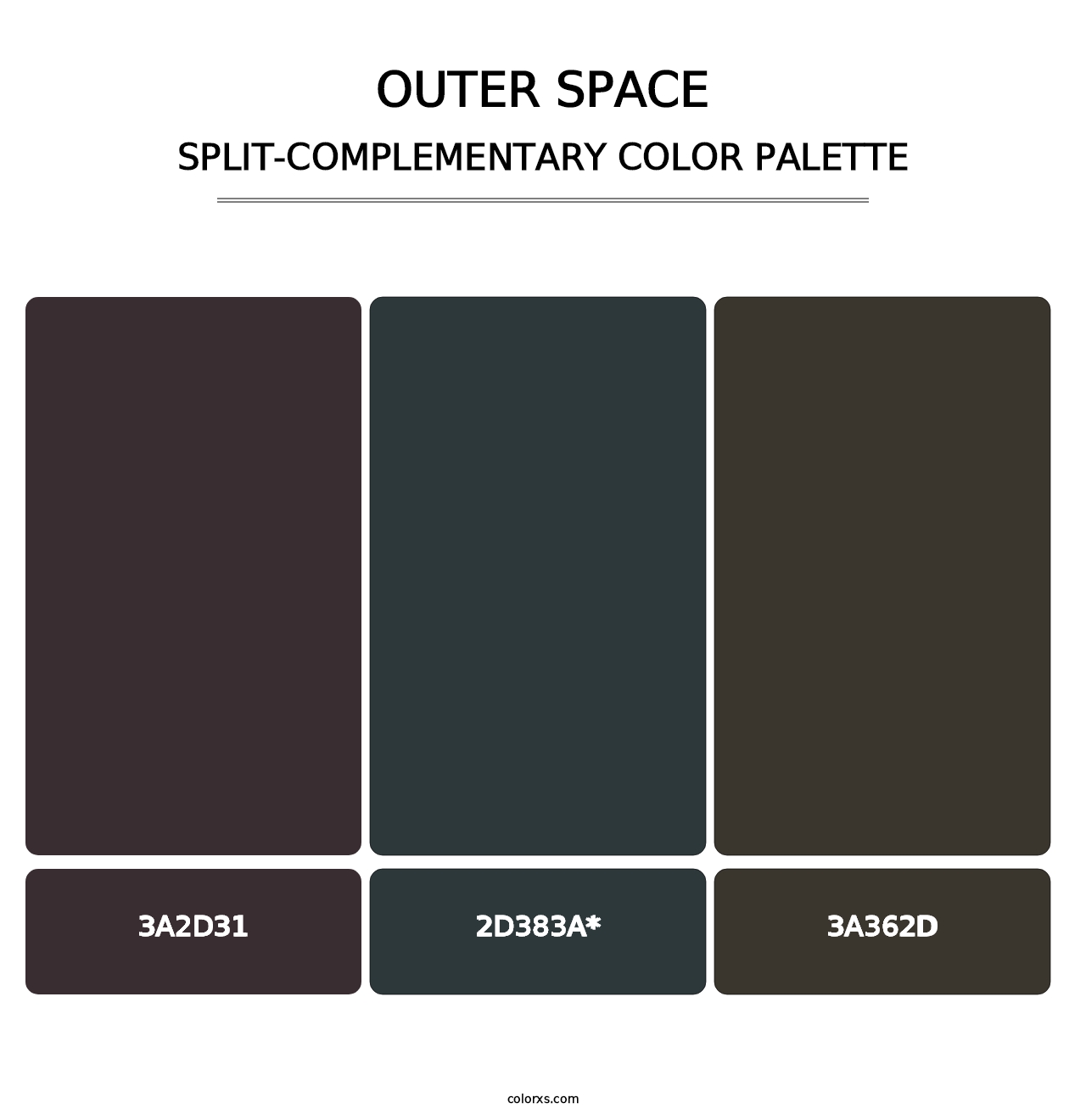 Outer Space - Split-Complementary Color Palette