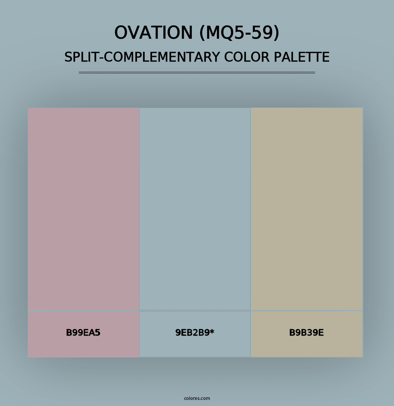 Ovation (MQ5-59) - Split-Complementary Color Palette