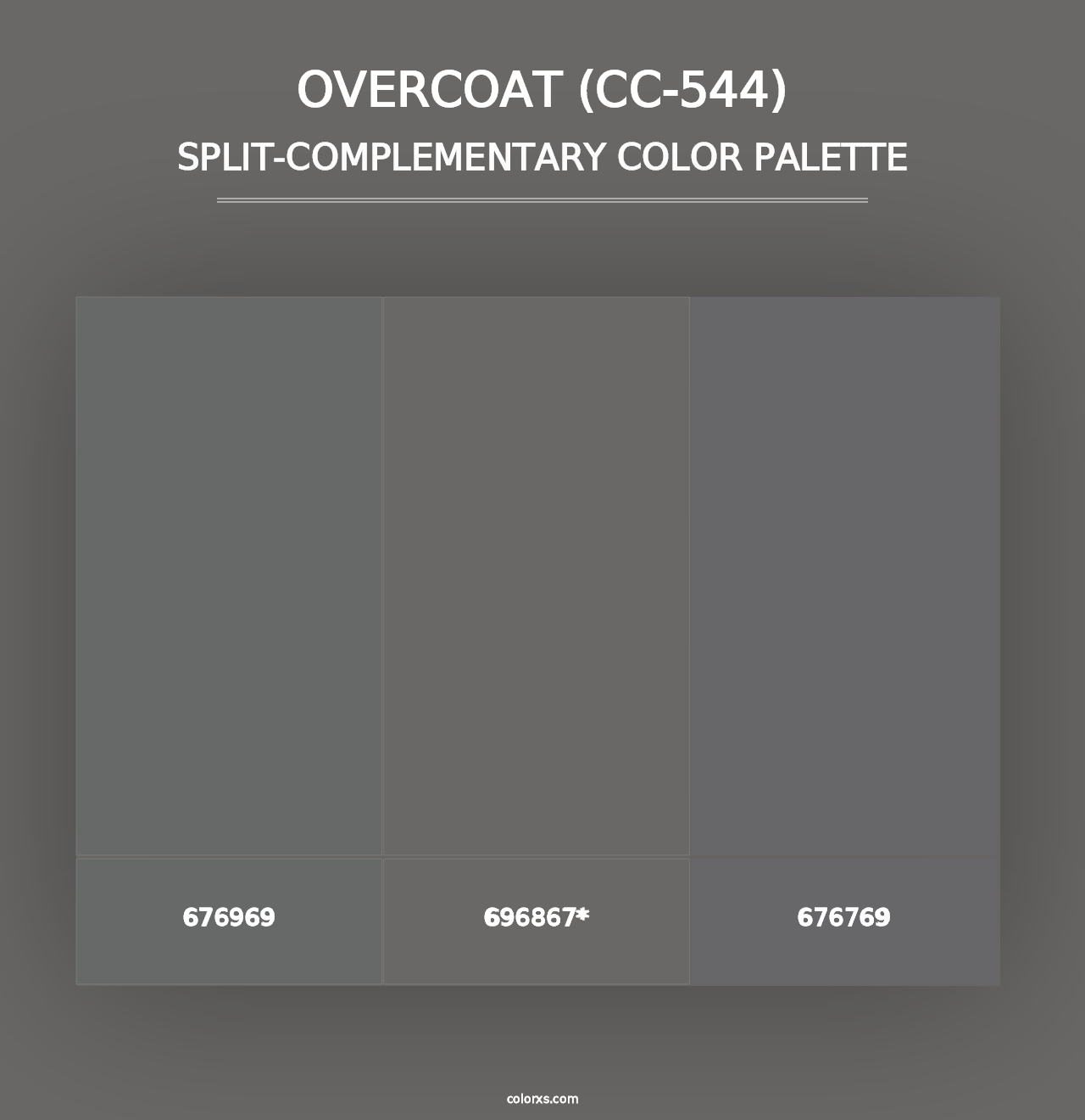 Overcoat (CC-544) - Split-Complementary Color Palette