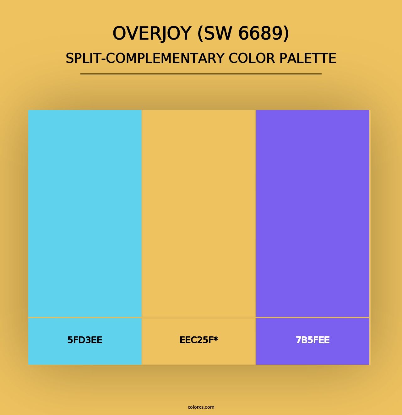 Overjoy (SW 6689) - Split-Complementary Color Palette