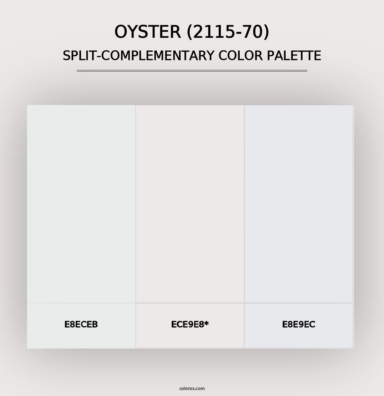 Oyster (2115-70) - Split-Complementary Color Palette