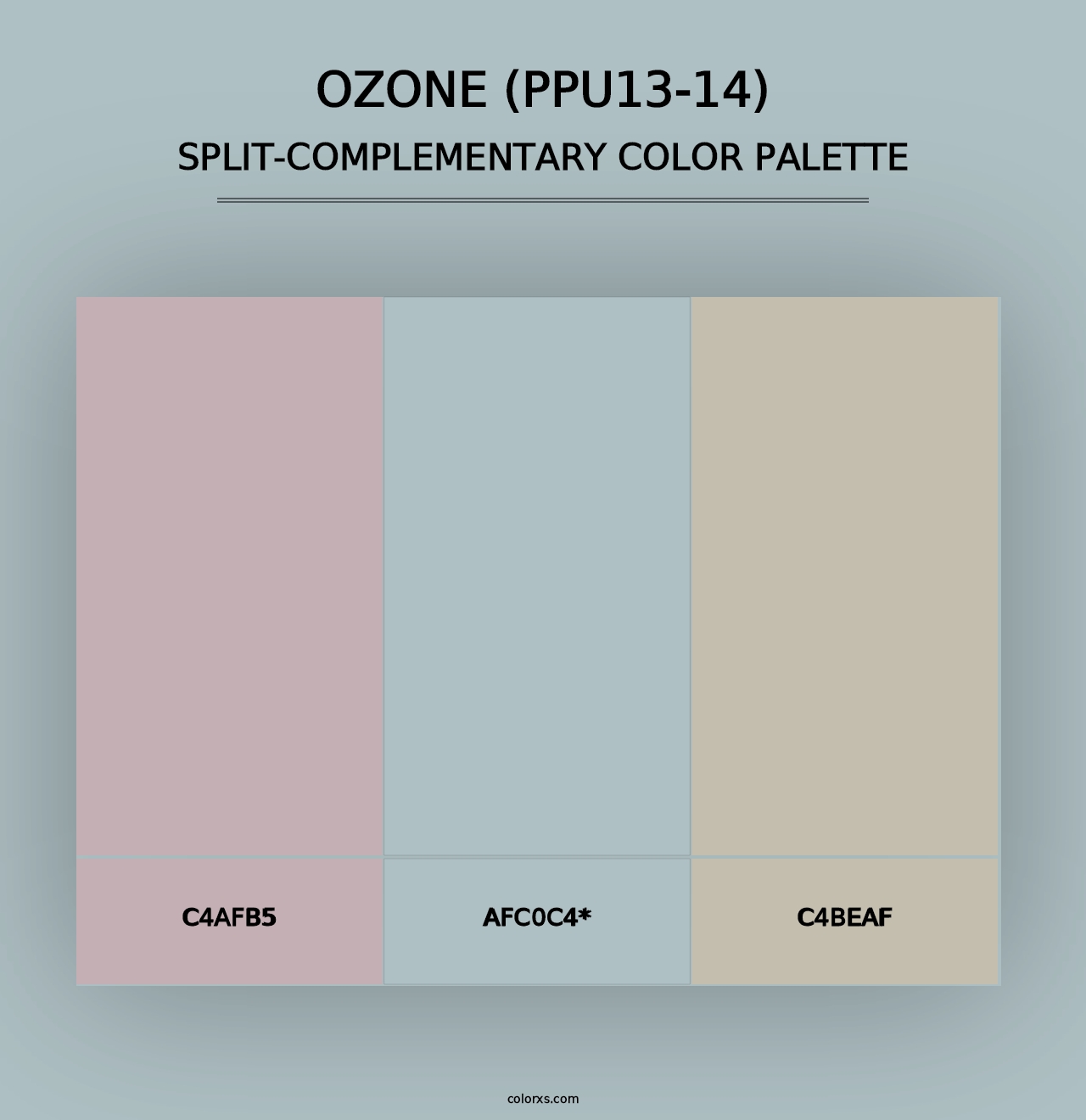 Ozone (PPU13-14) - Split-Complementary Color Palette