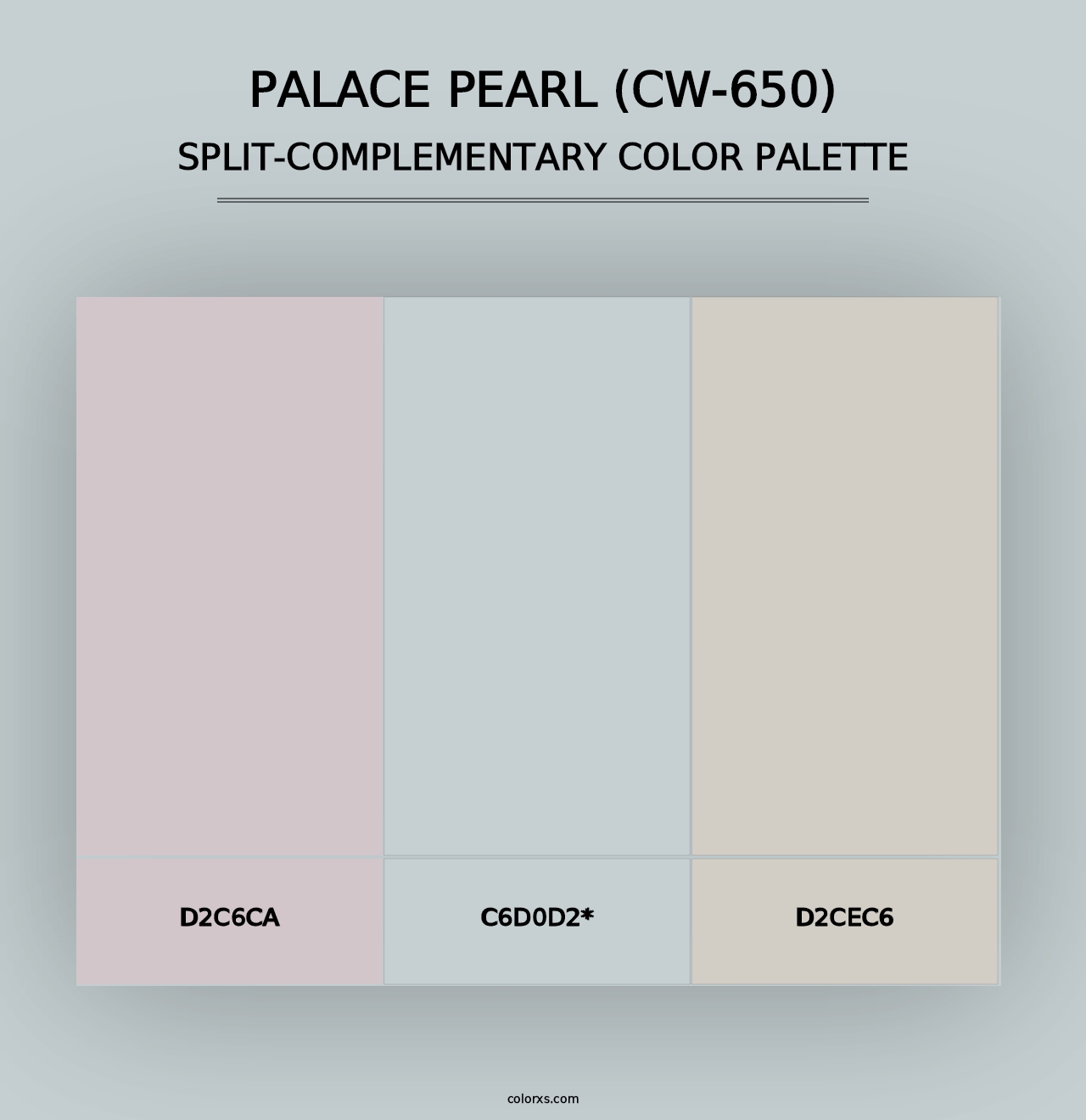 Palace Pearl (CW-650) - Split-Complementary Color Palette