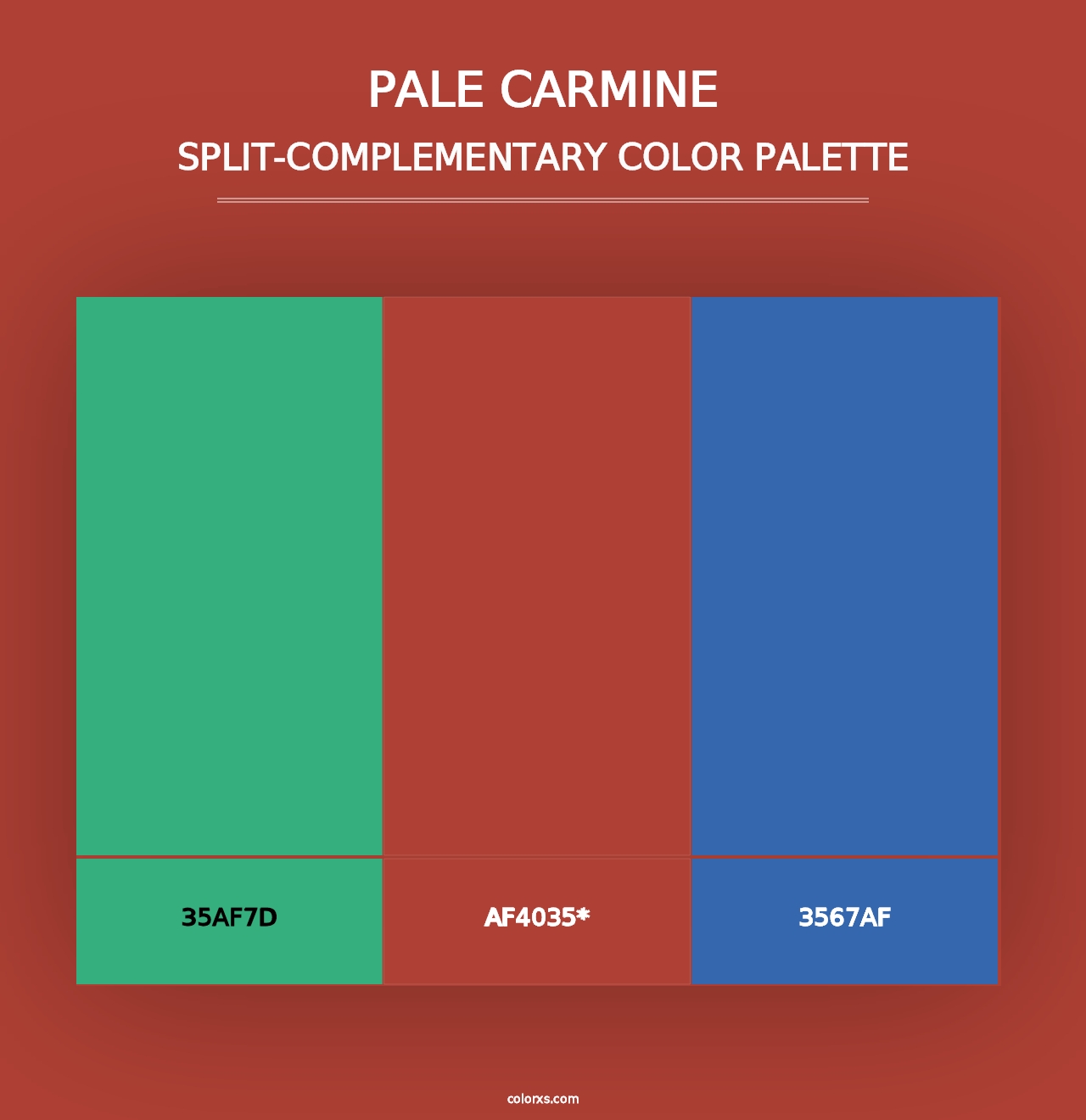 Pale carmine - Split-Complementary Color Palette