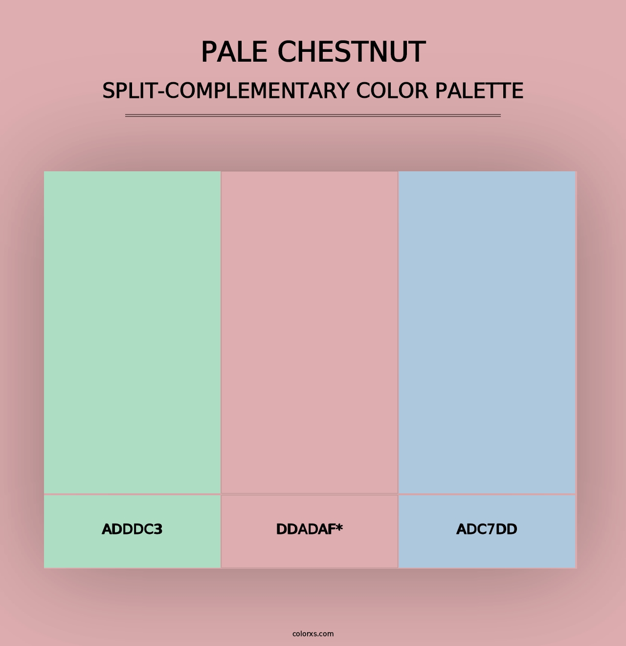 Pale Chestnut - Split-Complementary Color Palette