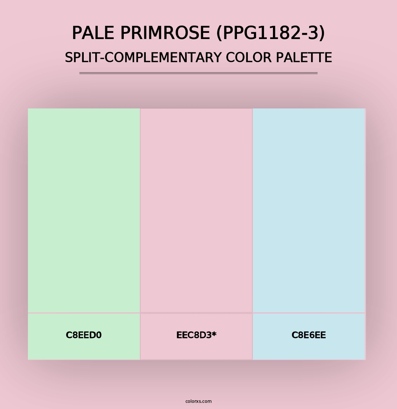 Pale Primrose (PPG1182-3) - Split-Complementary Color Palette