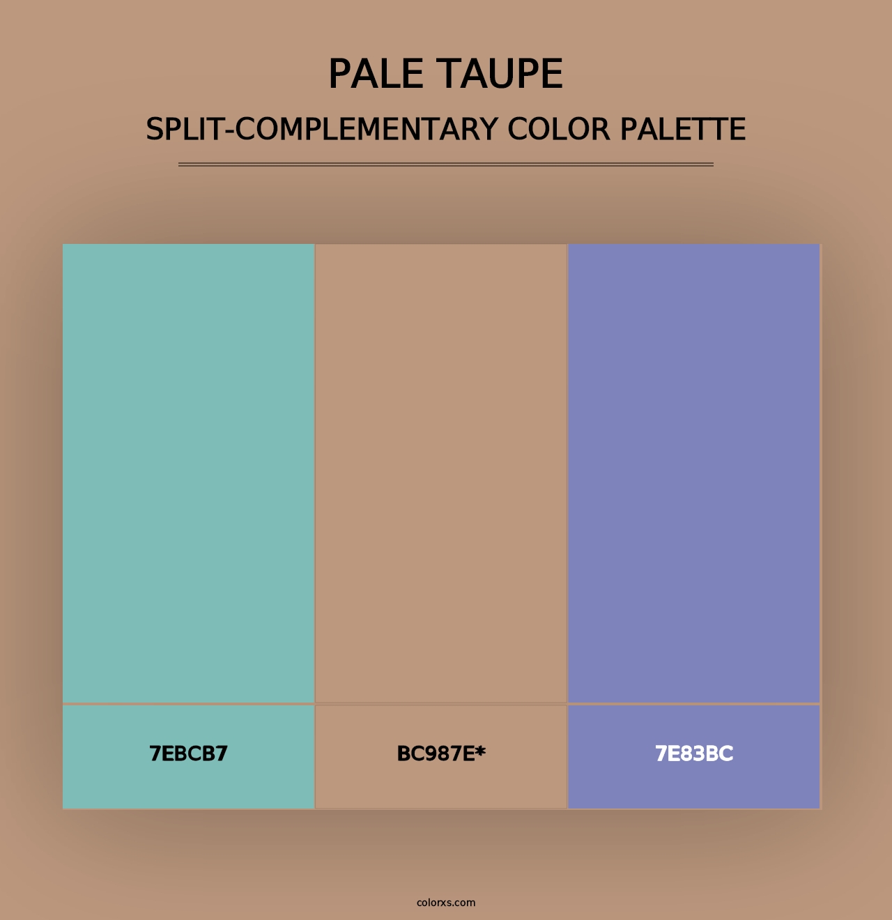 Pale Taupe - Split-Complementary Color Palette