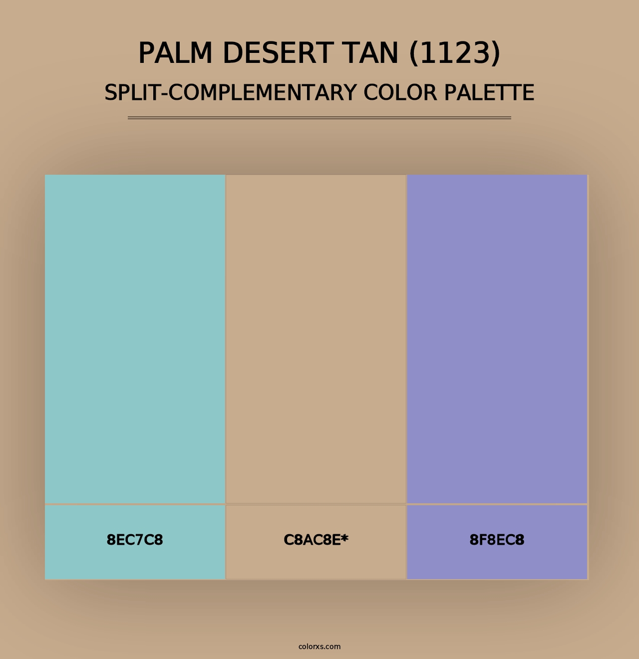 Palm Desert Tan (1123) - Split-Complementary Color Palette