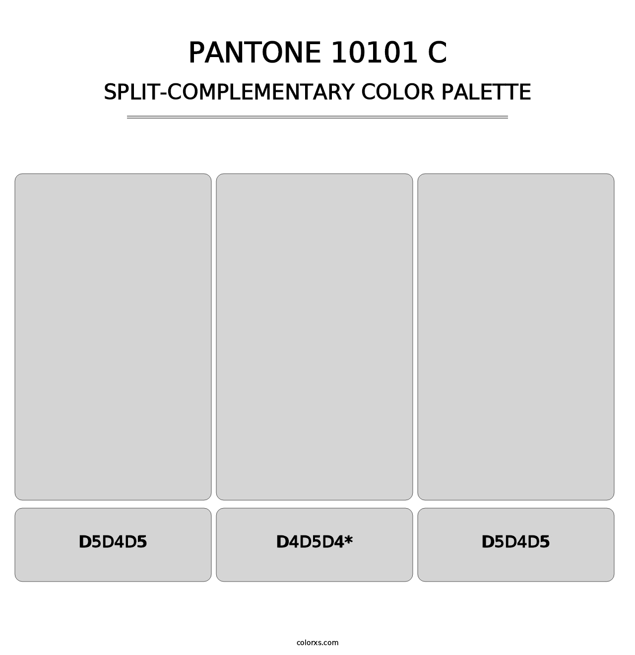 PANTONE 10101 C - Split-Complementary Color Palette