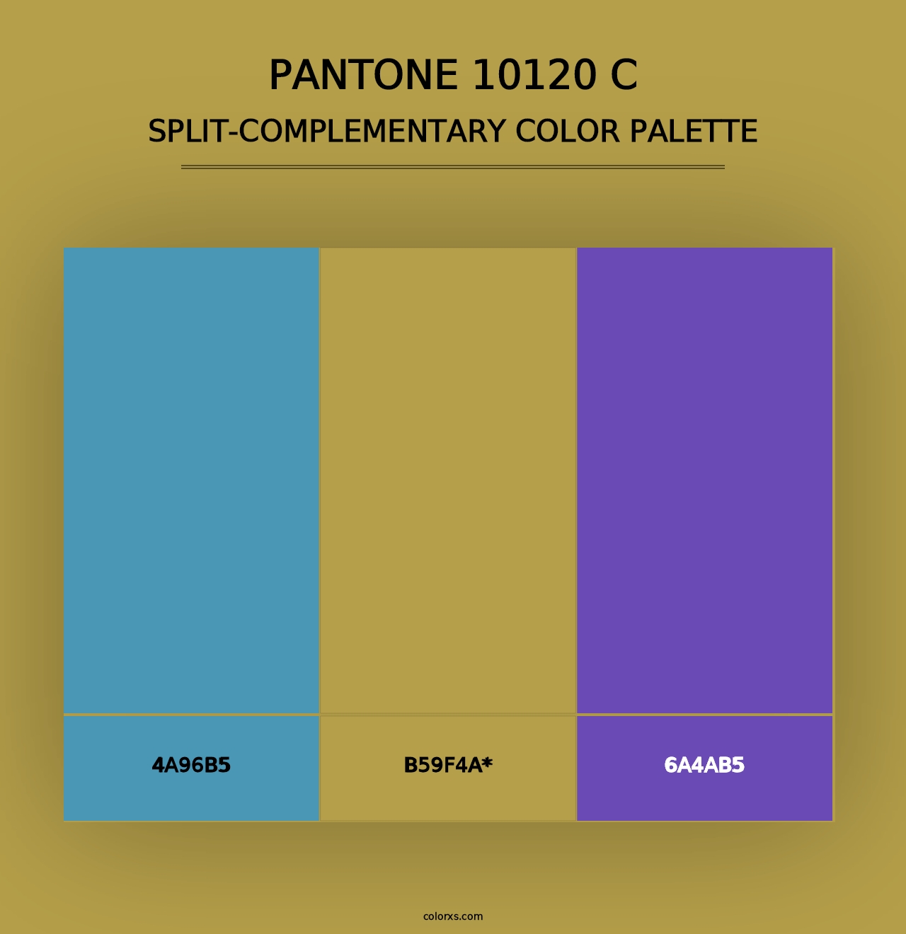 PANTONE 10120 C - Split-Complementary Color Palette