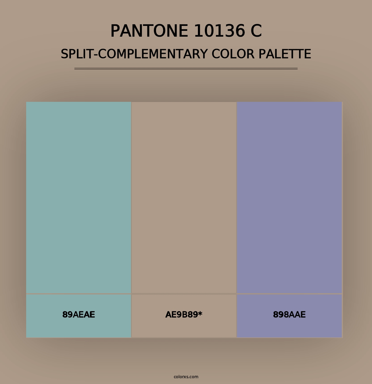 PANTONE 10136 C - Split-Complementary Color Palette