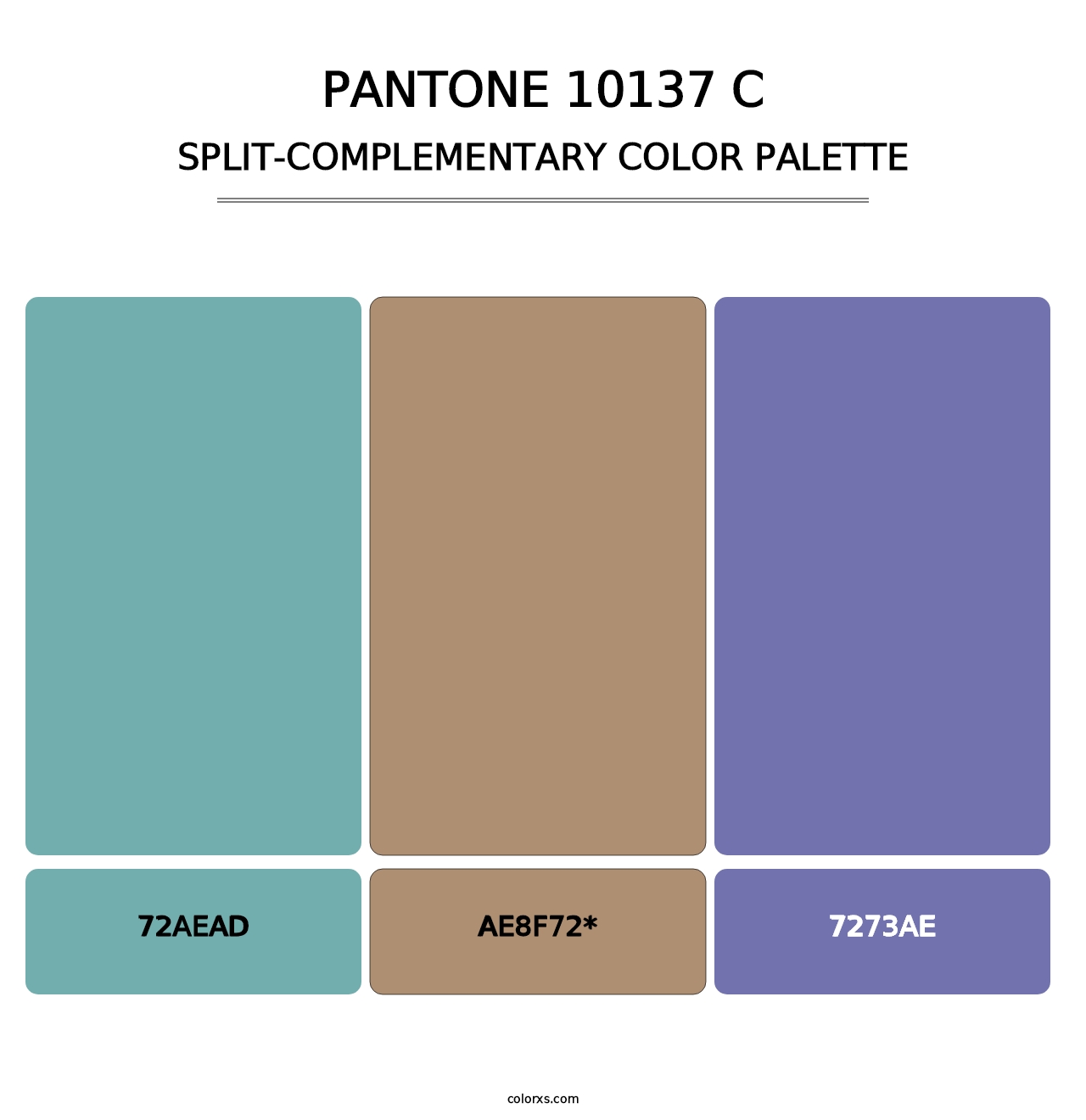 PANTONE 10137 C - Split-Complementary Color Palette