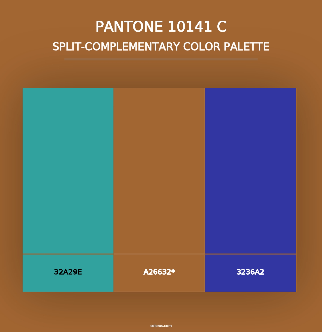 PANTONE 10141 C - Split-Complementary Color Palette