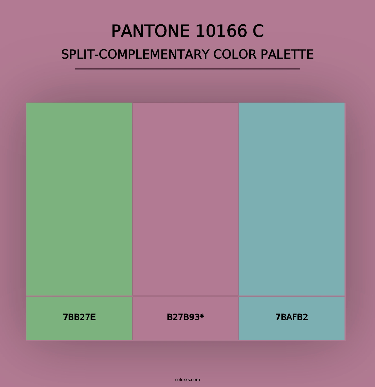 PANTONE 10166 C - Split-Complementary Color Palette