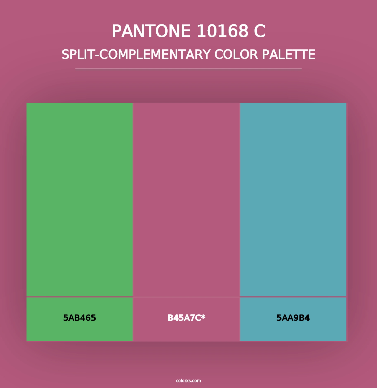 PANTONE 10168 C - Split-Complementary Color Palette