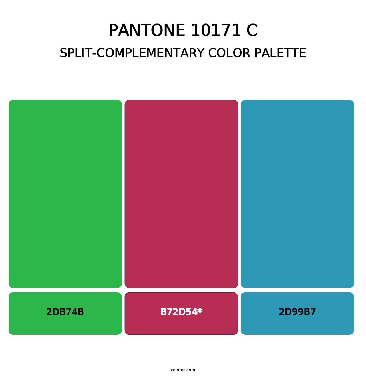 PANTONE 10171 C - Split-Complementary Color Palette