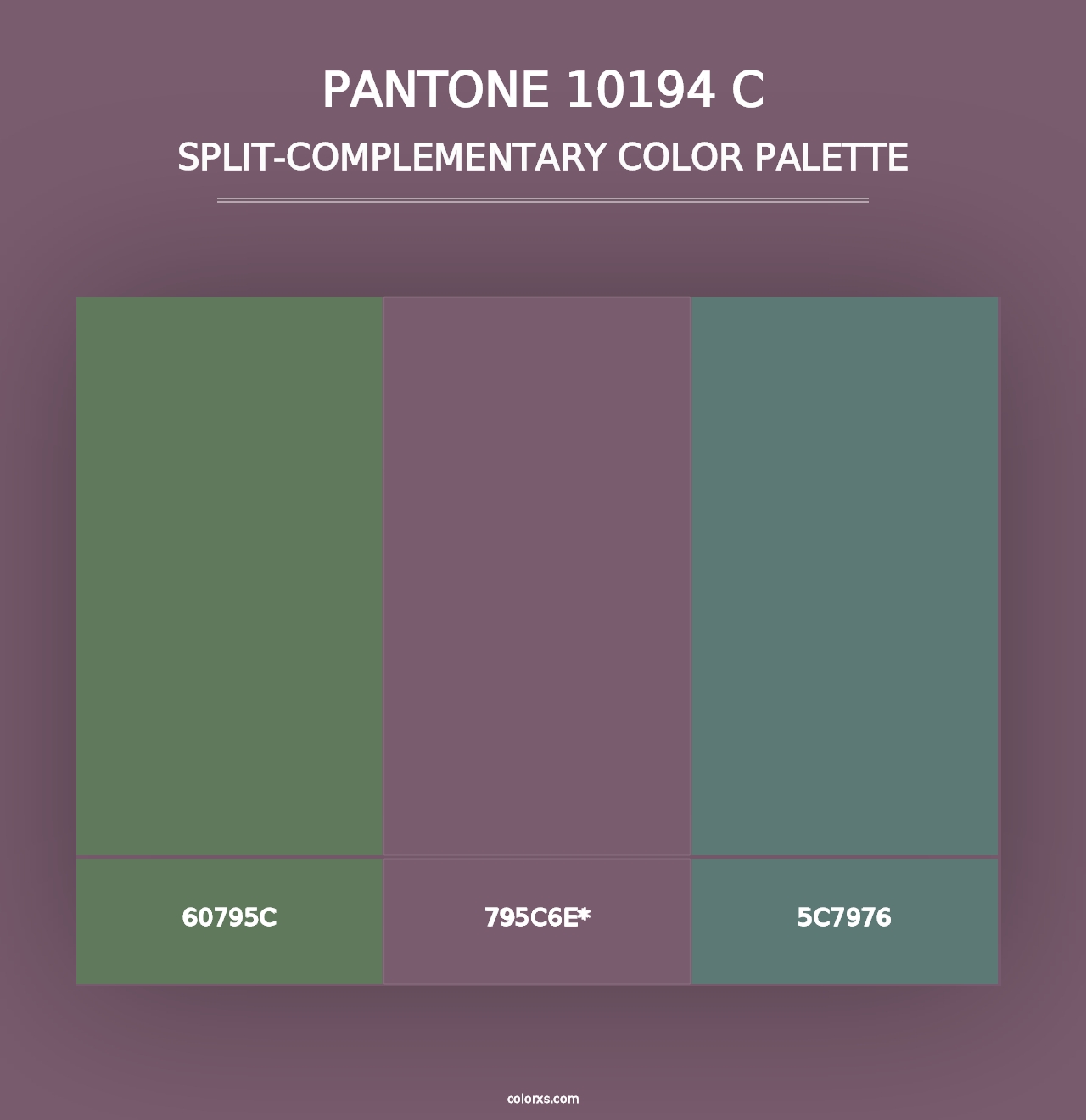 PANTONE 10194 C - Split-Complementary Color Palette