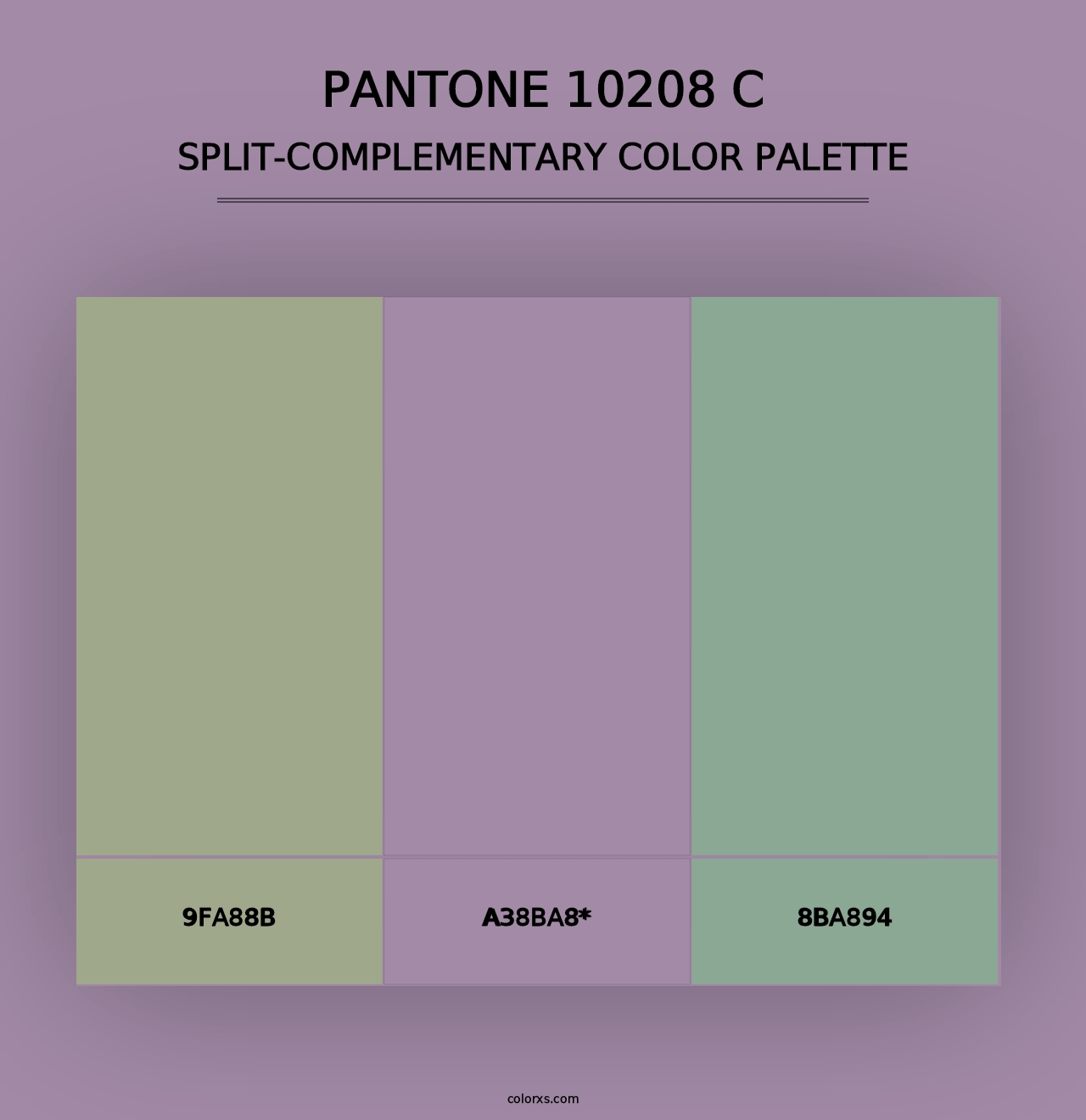 PANTONE 10208 C - Split-Complementary Color Palette