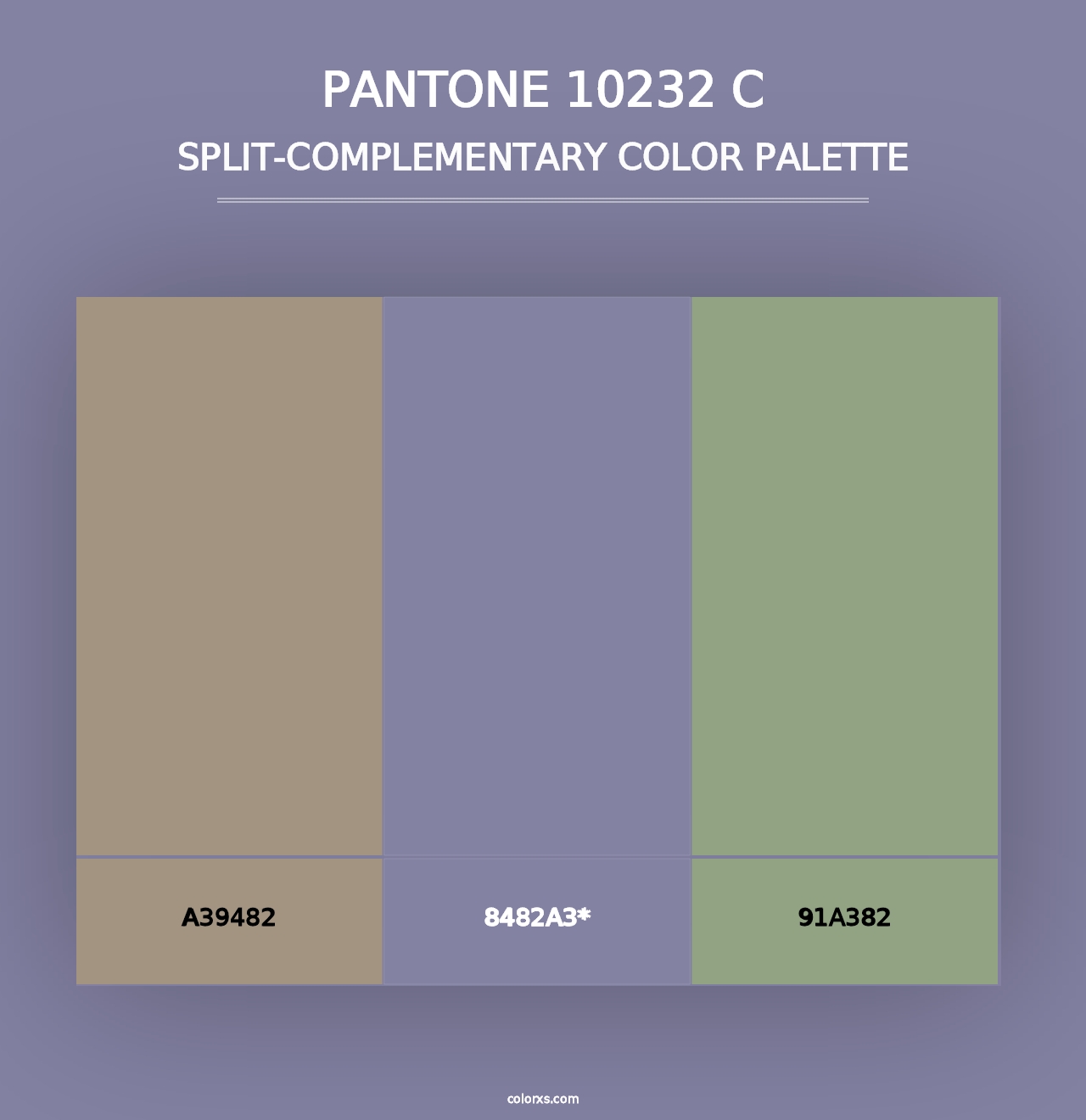 PANTONE 10232 C - Split-Complementary Color Palette