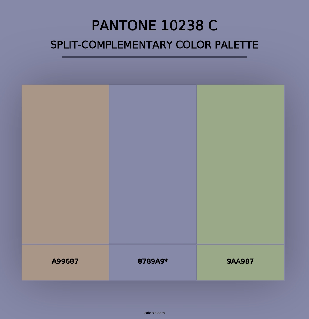 PANTONE 10238 C - Split-Complementary Color Palette