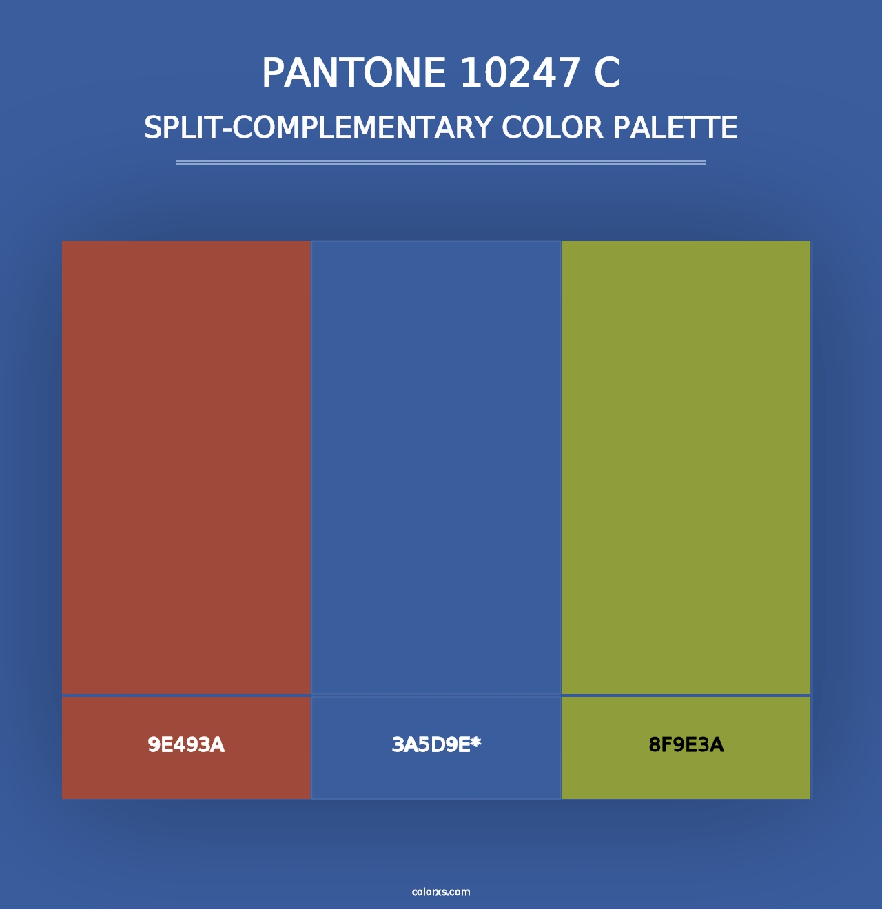 PANTONE 10247 C - Split-Complementary Color Palette